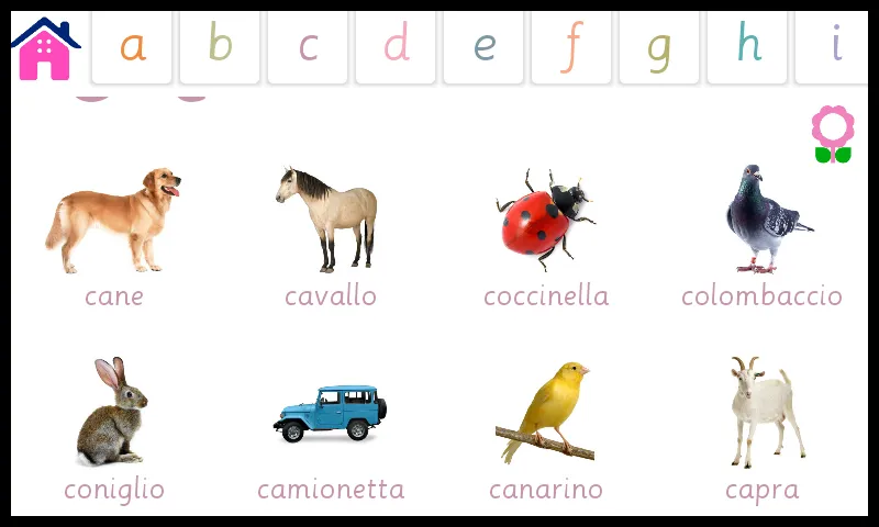 Alfabeto e vocabolario libro | Indus Appstore | Screenshot