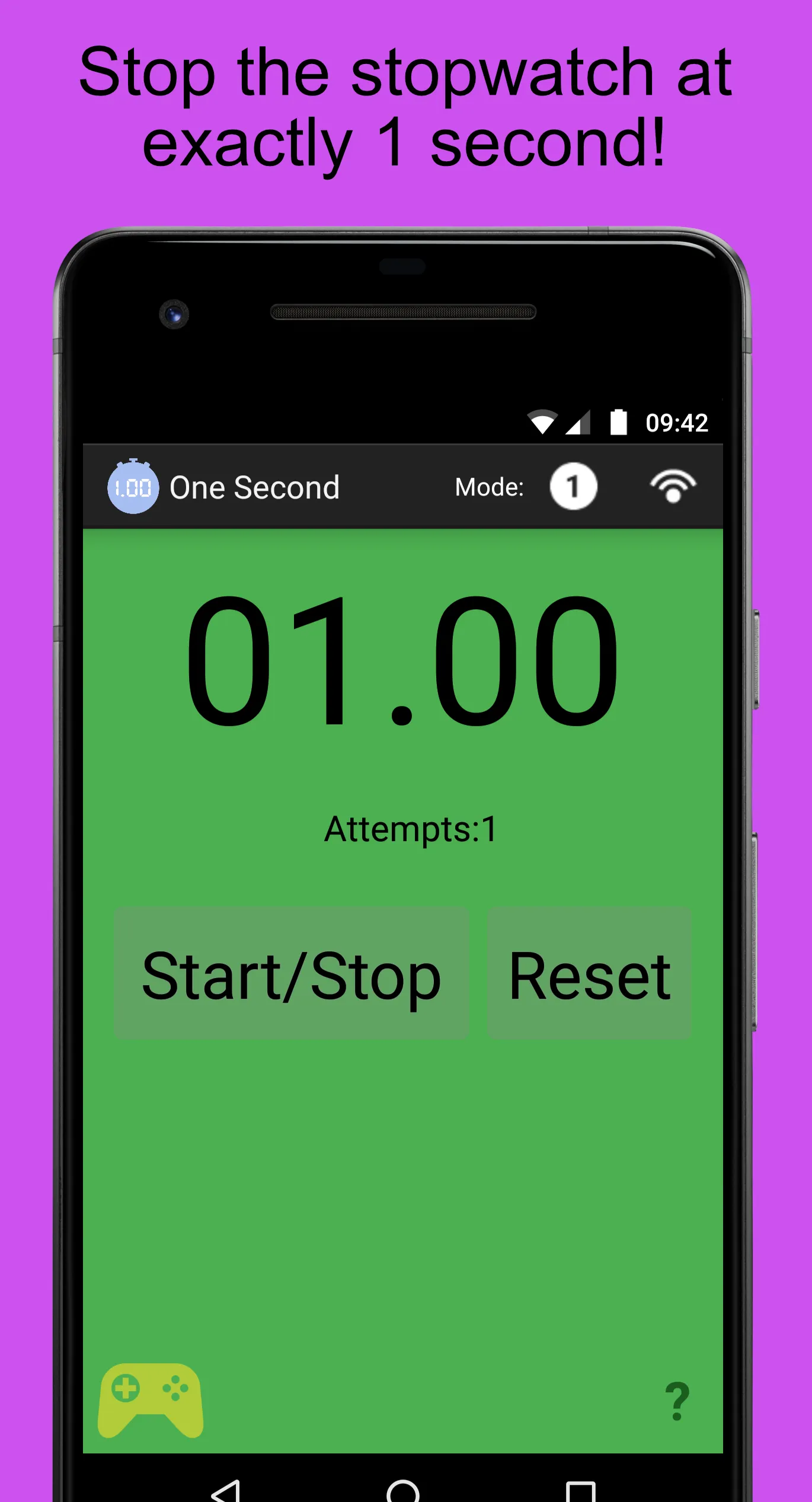 One Second (reaction game) | Indus Appstore | Screenshot