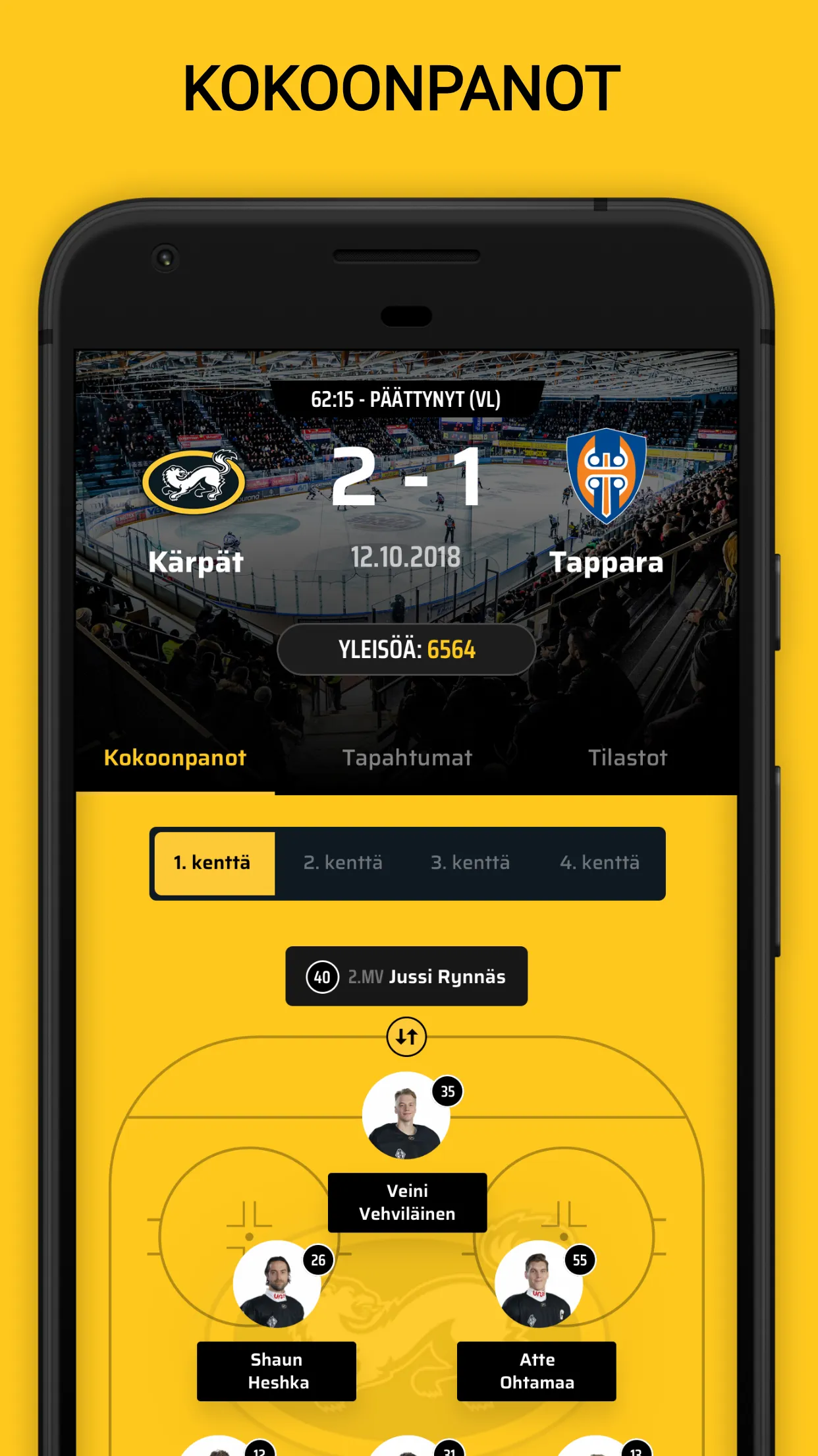 Oulun Kärpät | Indus Appstore | Screenshot