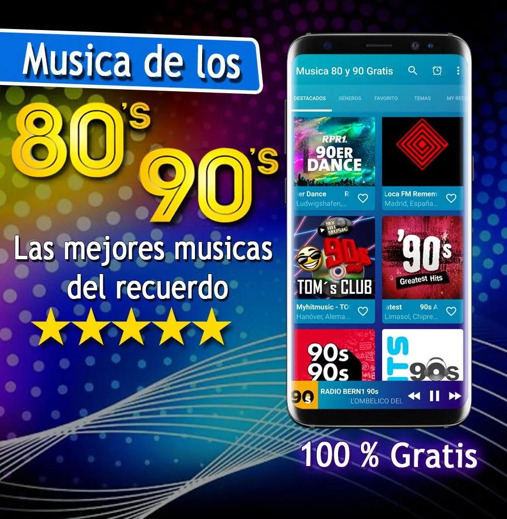 Musica de los 80 y 90 | Indus Appstore | Screenshot