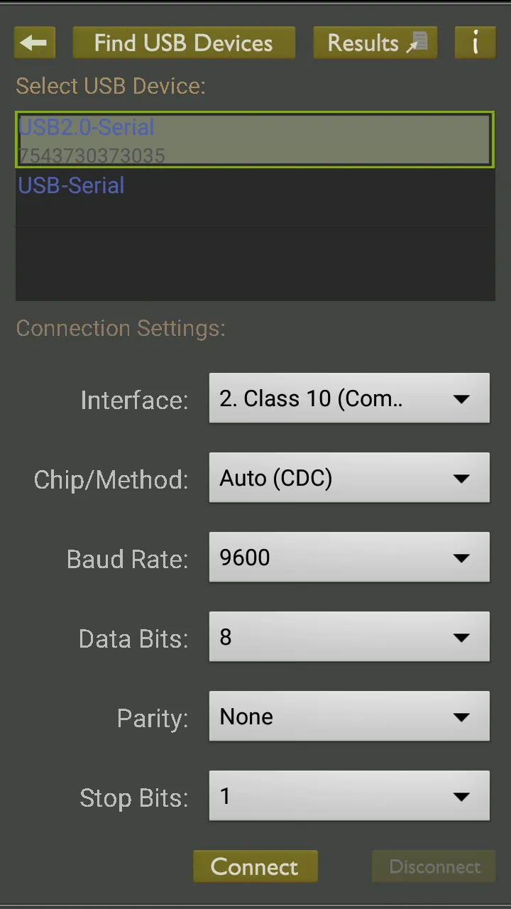 USB Serial Monitor | Indus Appstore | Screenshot