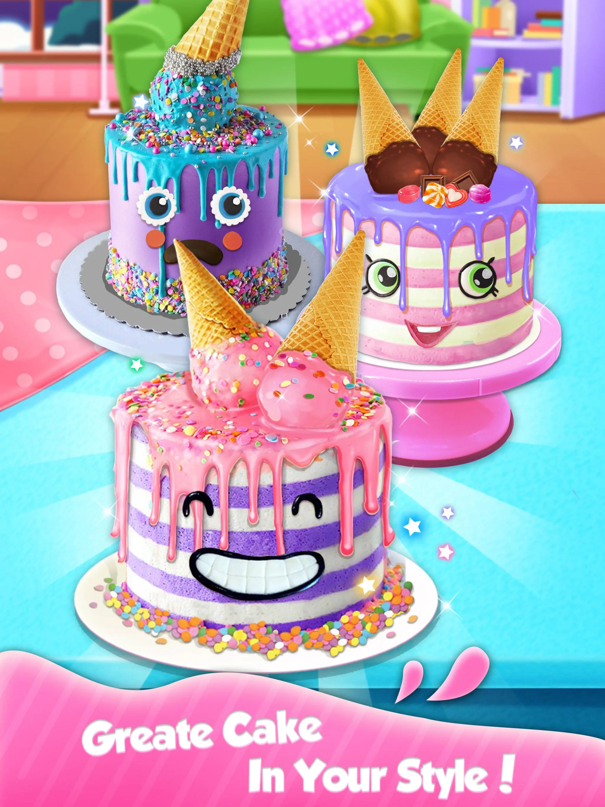 Ice Cream Cone Cake Maker | Indus Appstore | Screenshot