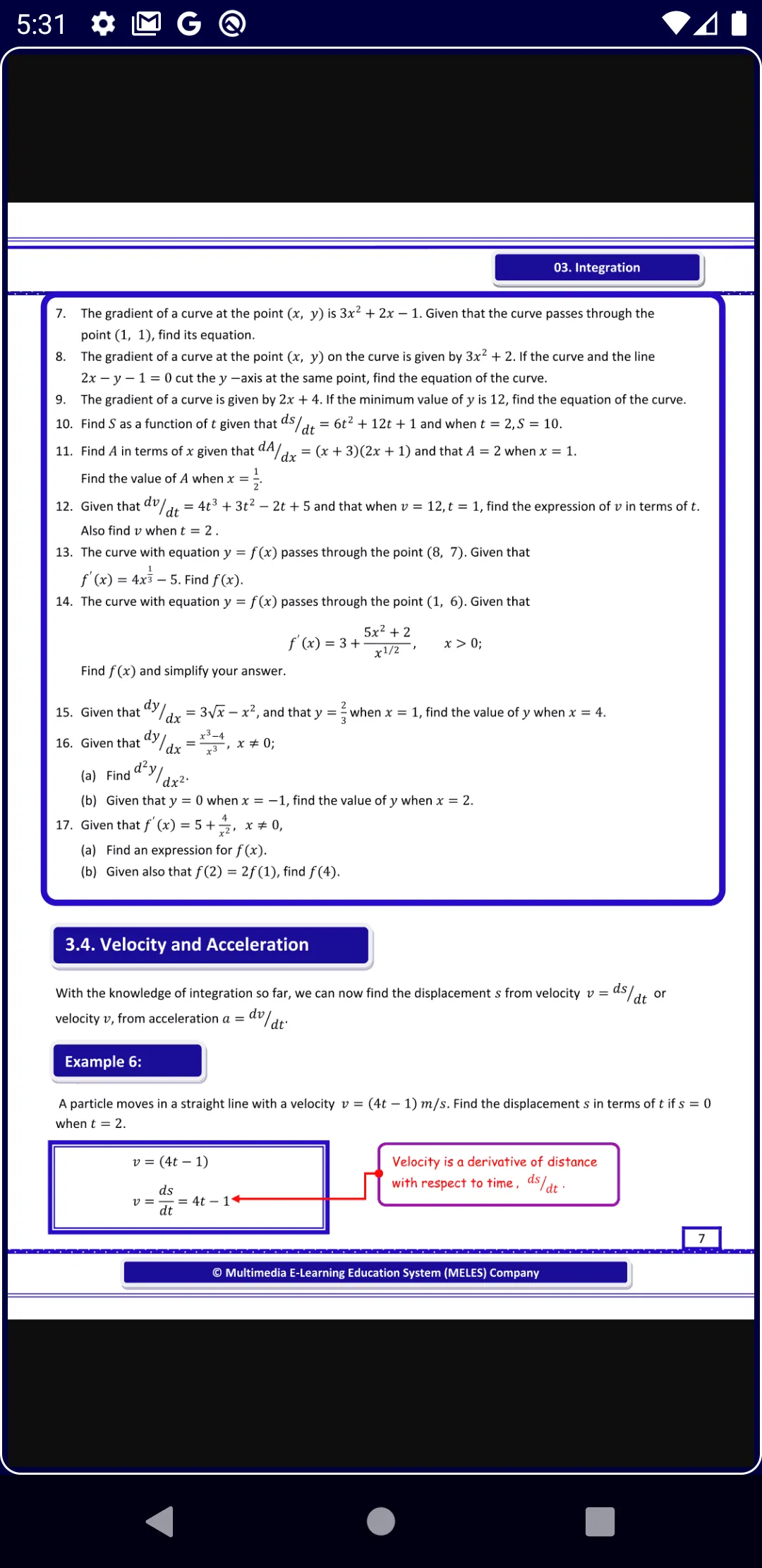 Integration Pure Math | Indus Appstore | Screenshot