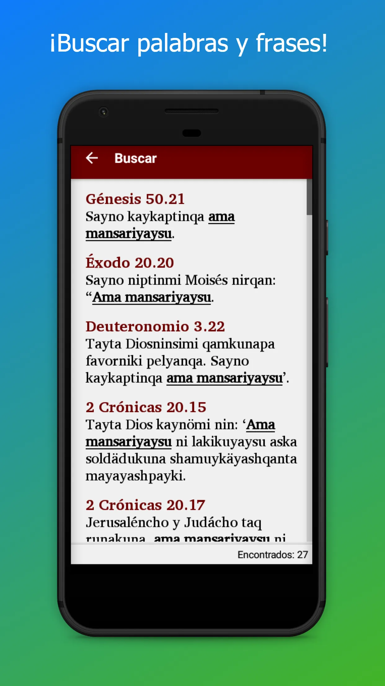 Bible Quechua Huamalíes | Indus Appstore | Screenshot