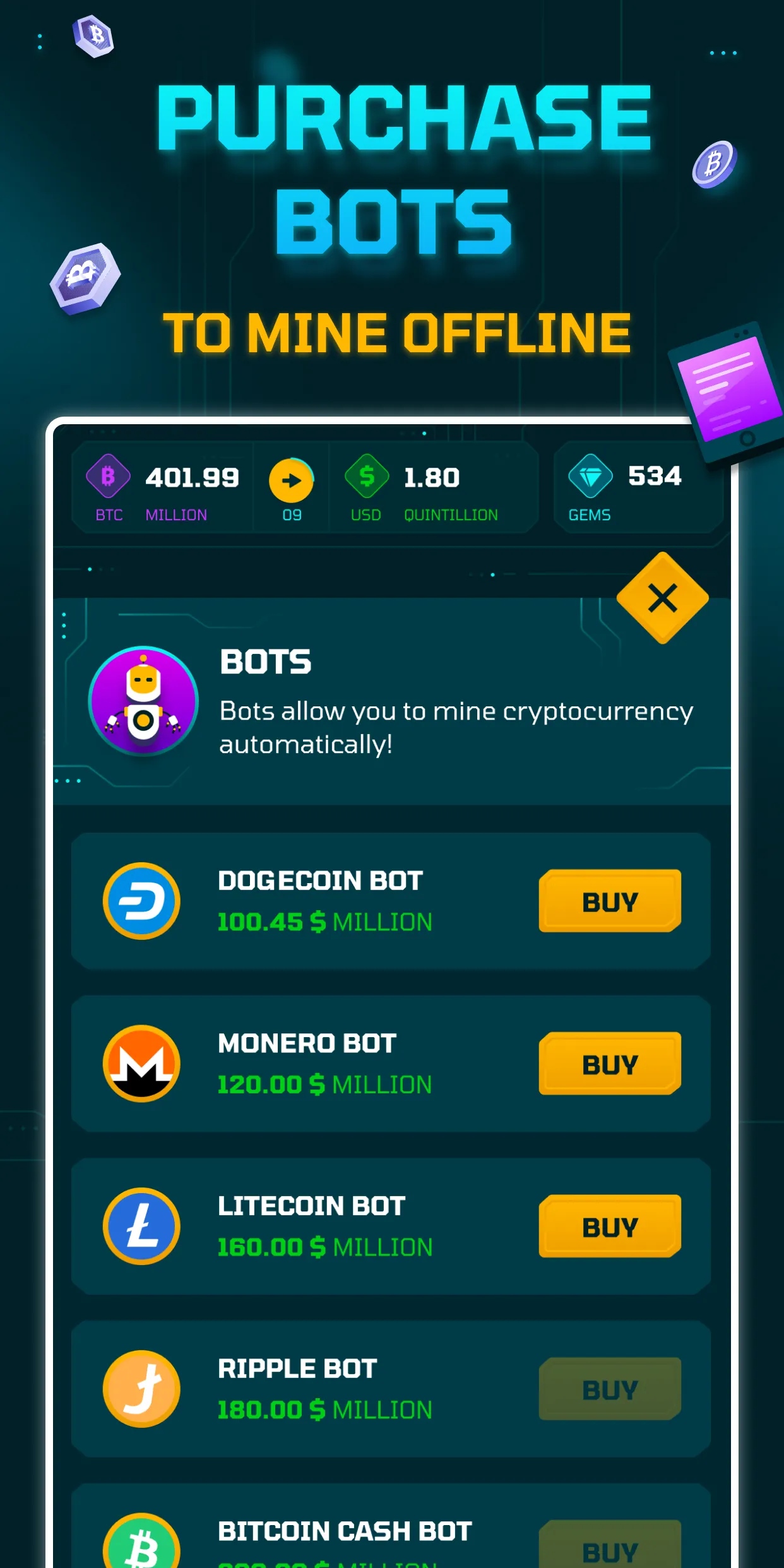 Idle Crypto Miner | Indus Appstore | Screenshot