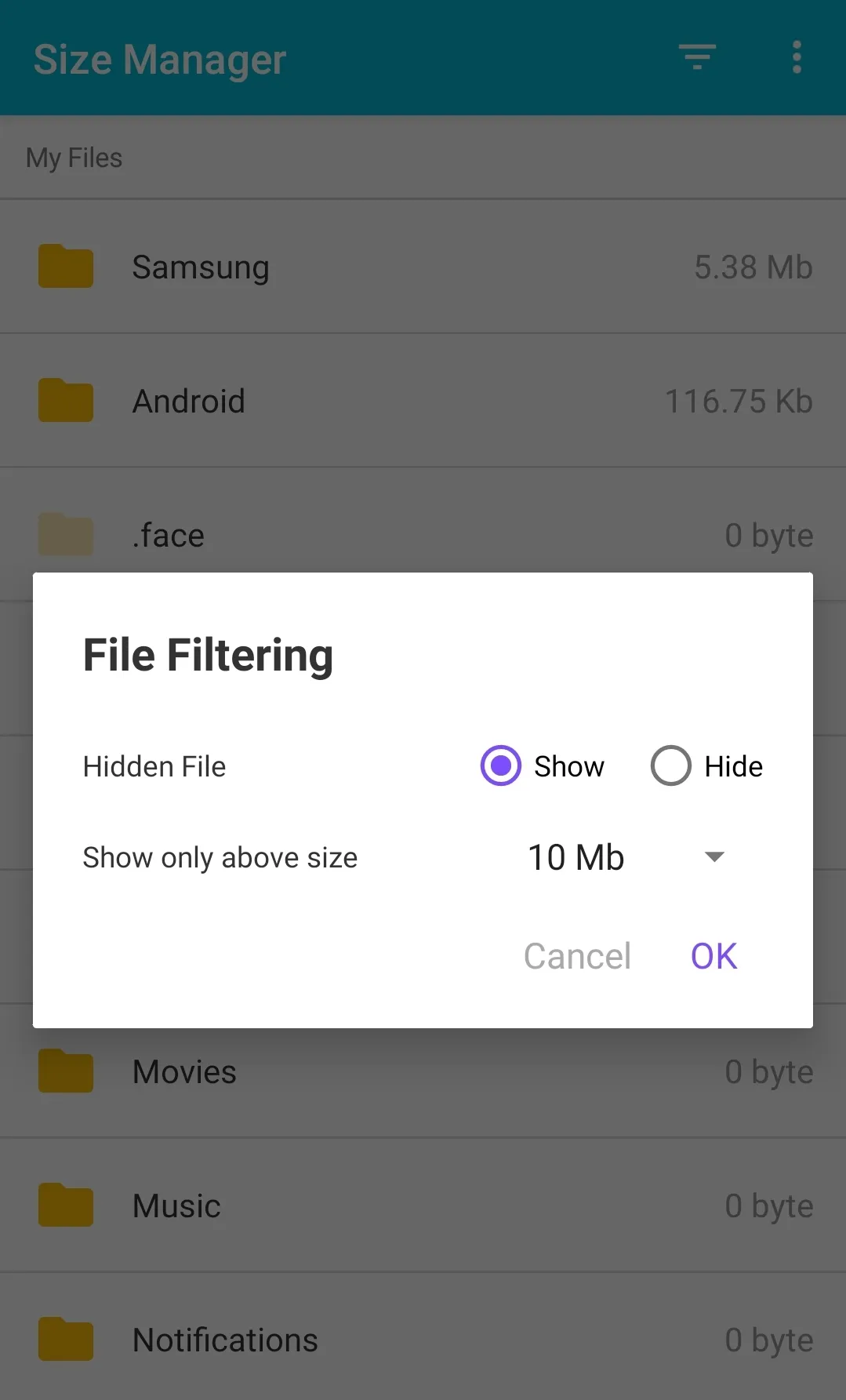 File, Directory Size Manager | Indus Appstore | Screenshot