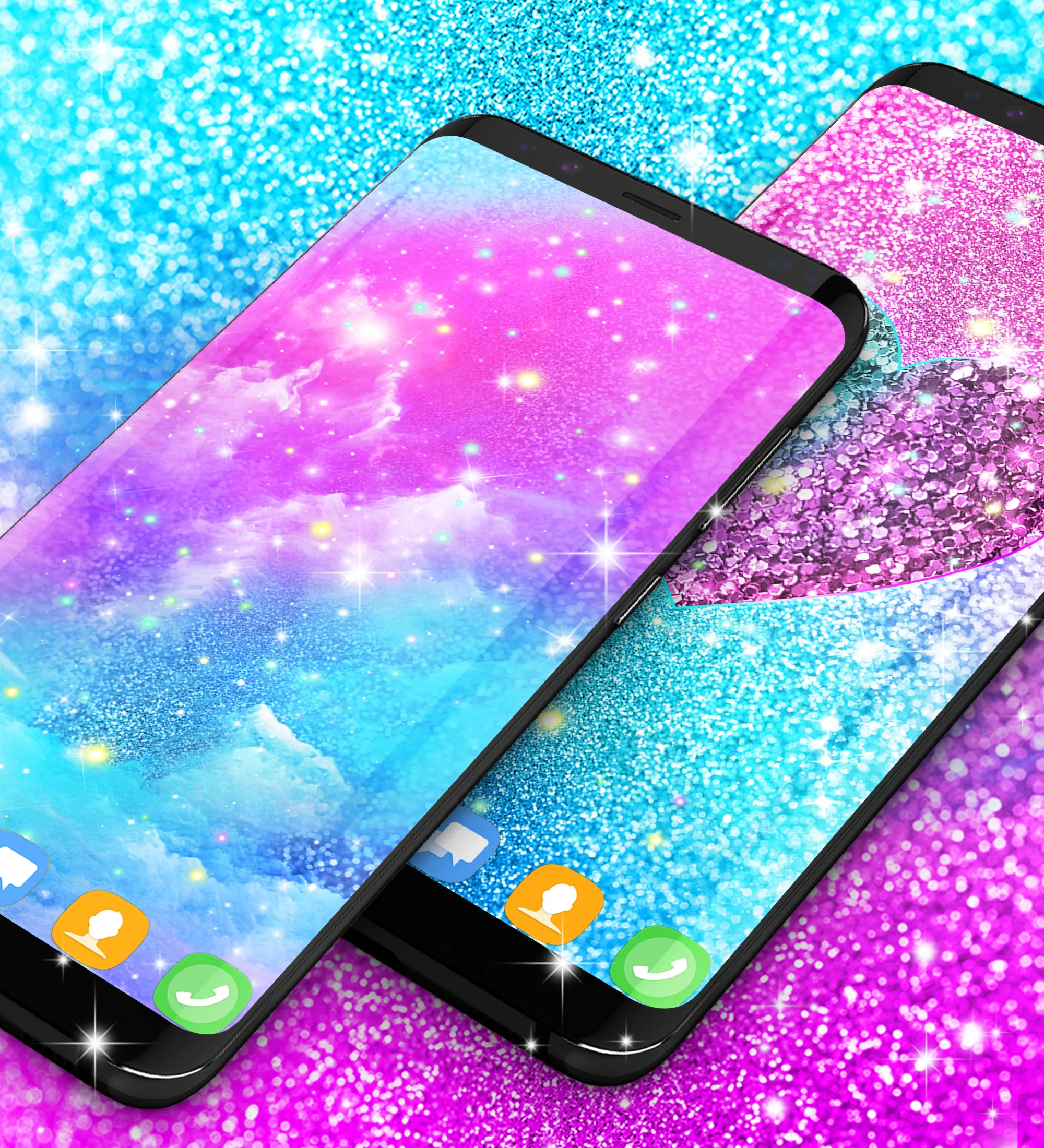 Glitter galaxy live wallpaper | Indus Appstore | Screenshot