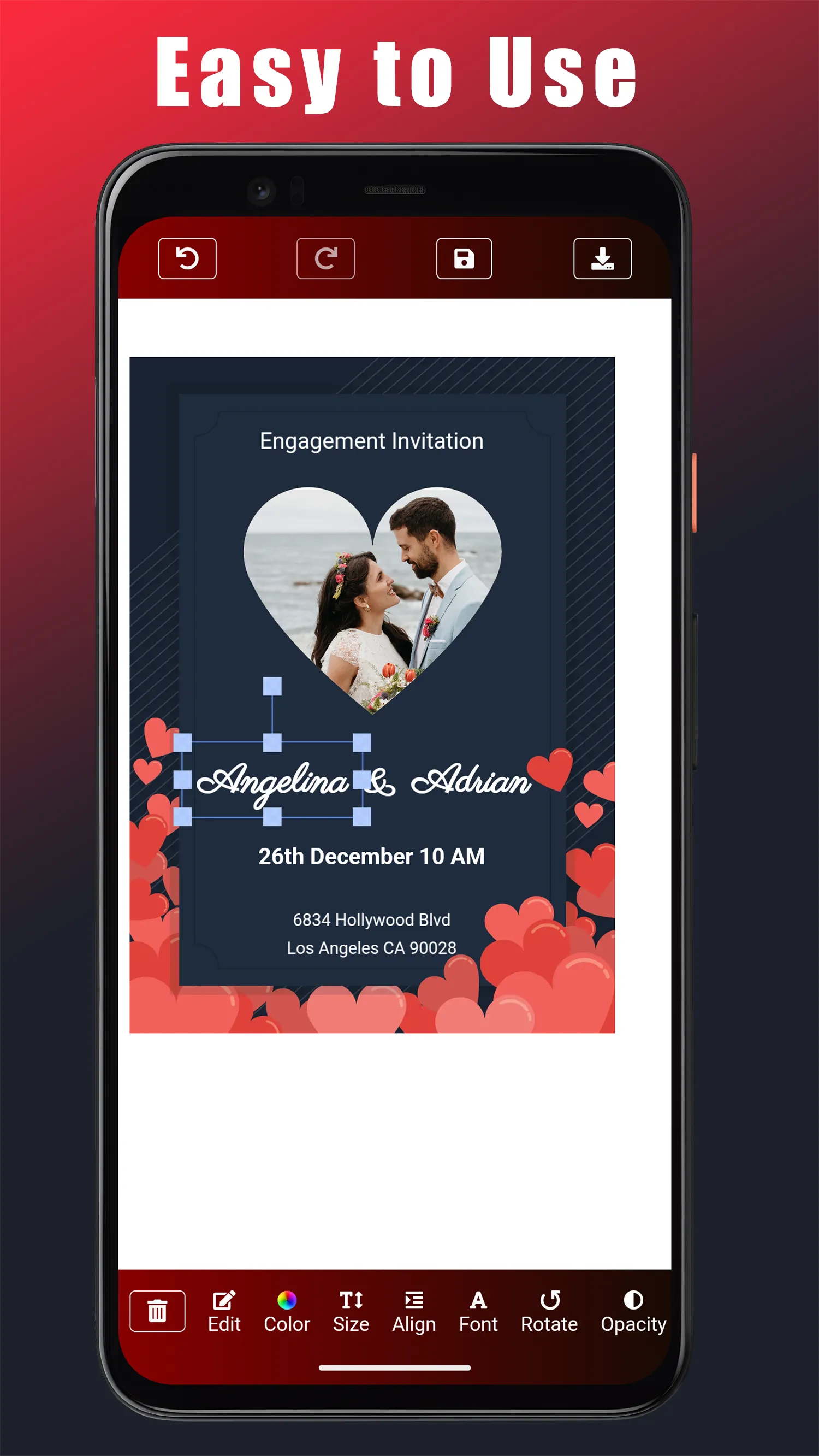 Engagement Invitation Card | Indus Appstore | Screenshot