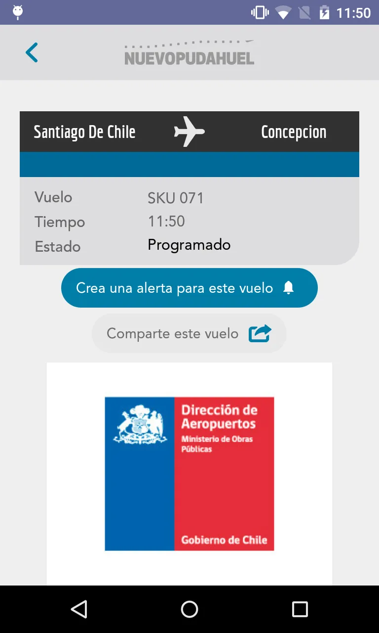 Aeropuerto Santiago AMB | Indus Appstore | Screenshot