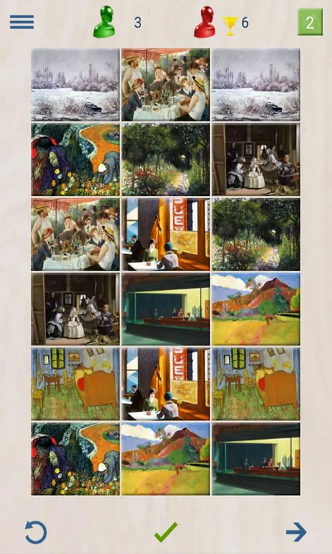 Paintings Memory Game | Indus Appstore | Screenshot