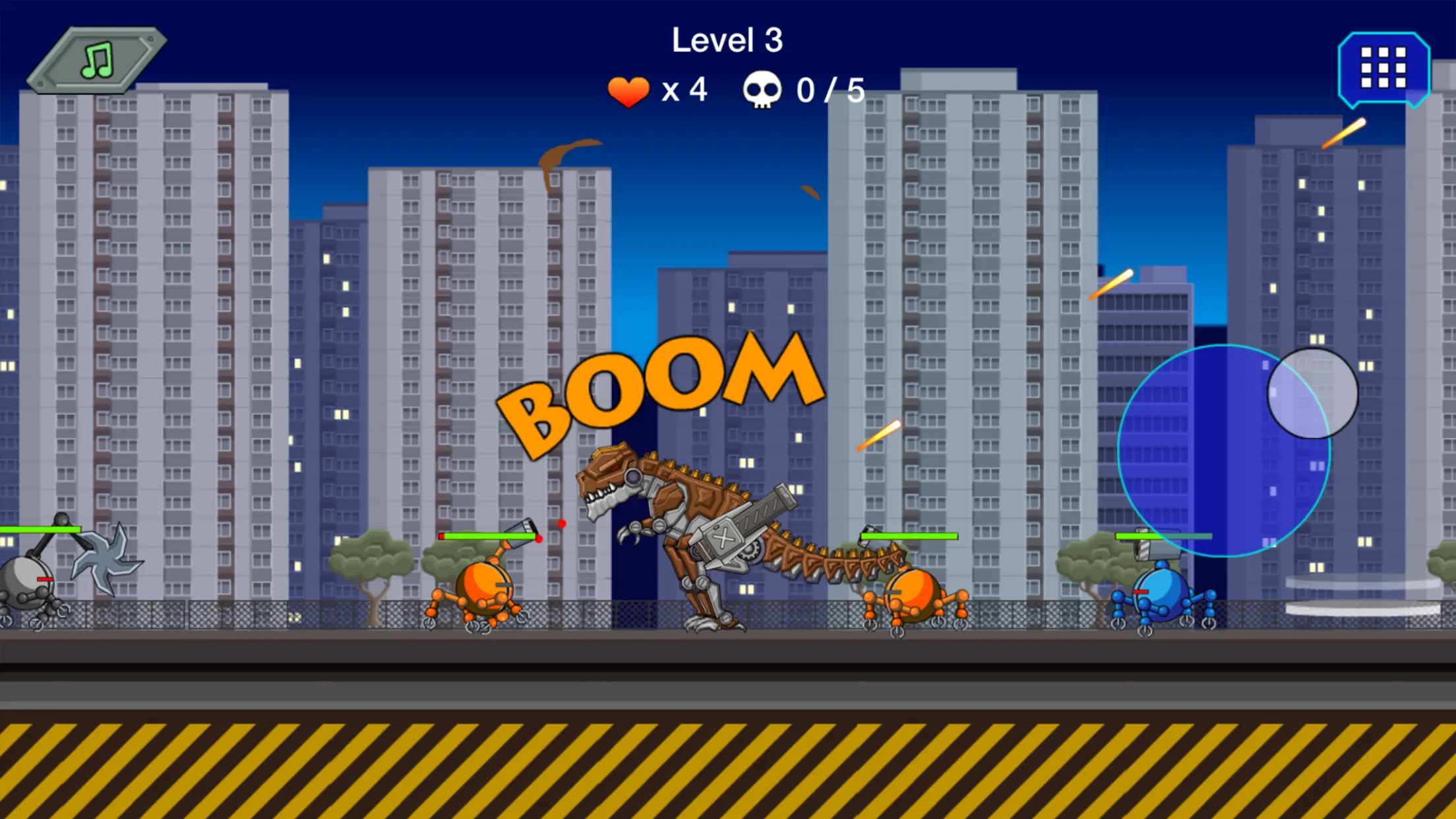 Robot Dino T-Rex Attack | Indus Appstore | Screenshot