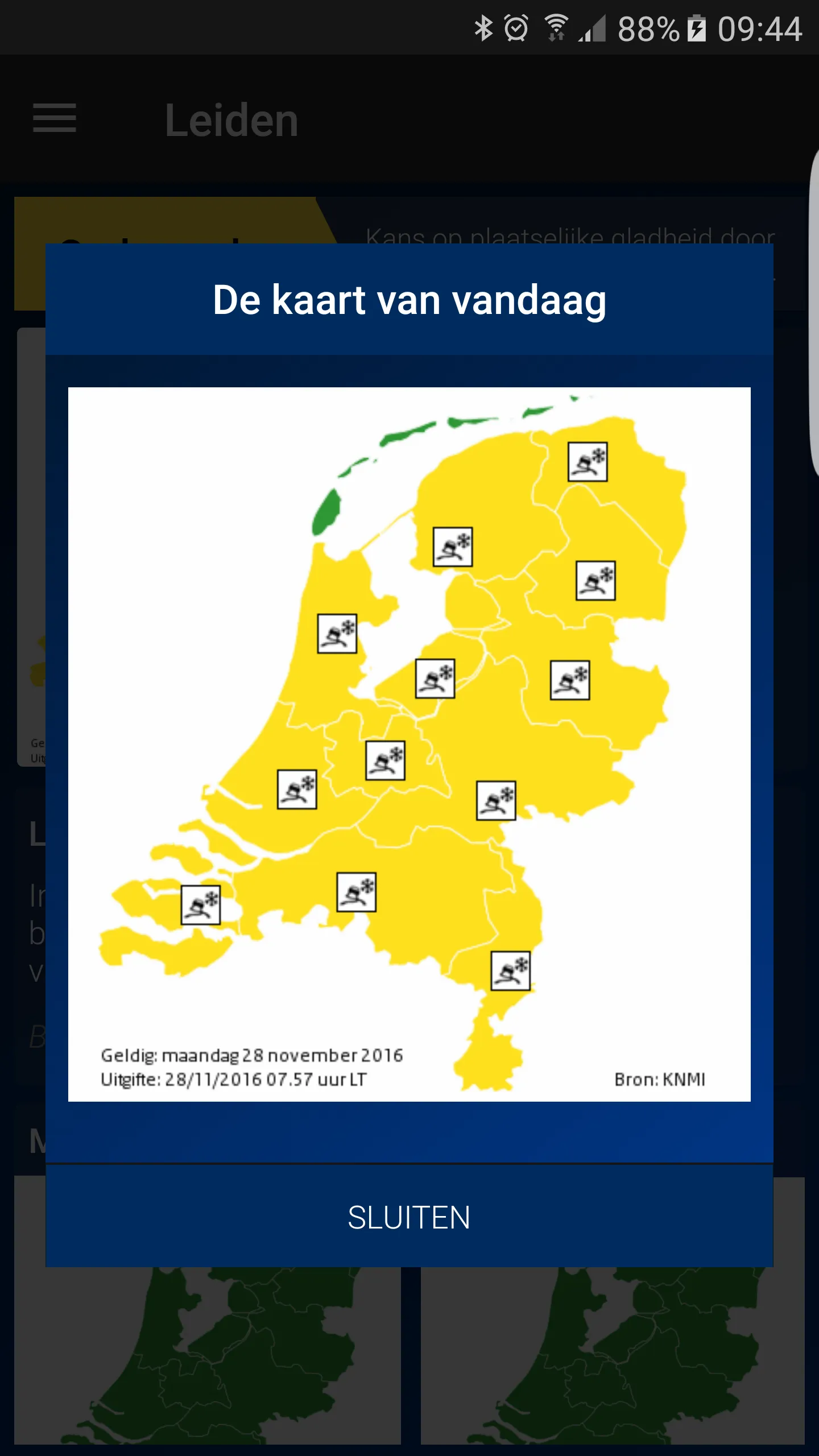 Weerwaarschuwing: Weeralarm NL | Indus Appstore | Screenshot