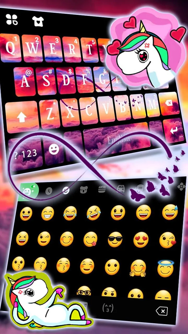 Infinity Sunset Keyboard Theme | Indus Appstore | Screenshot