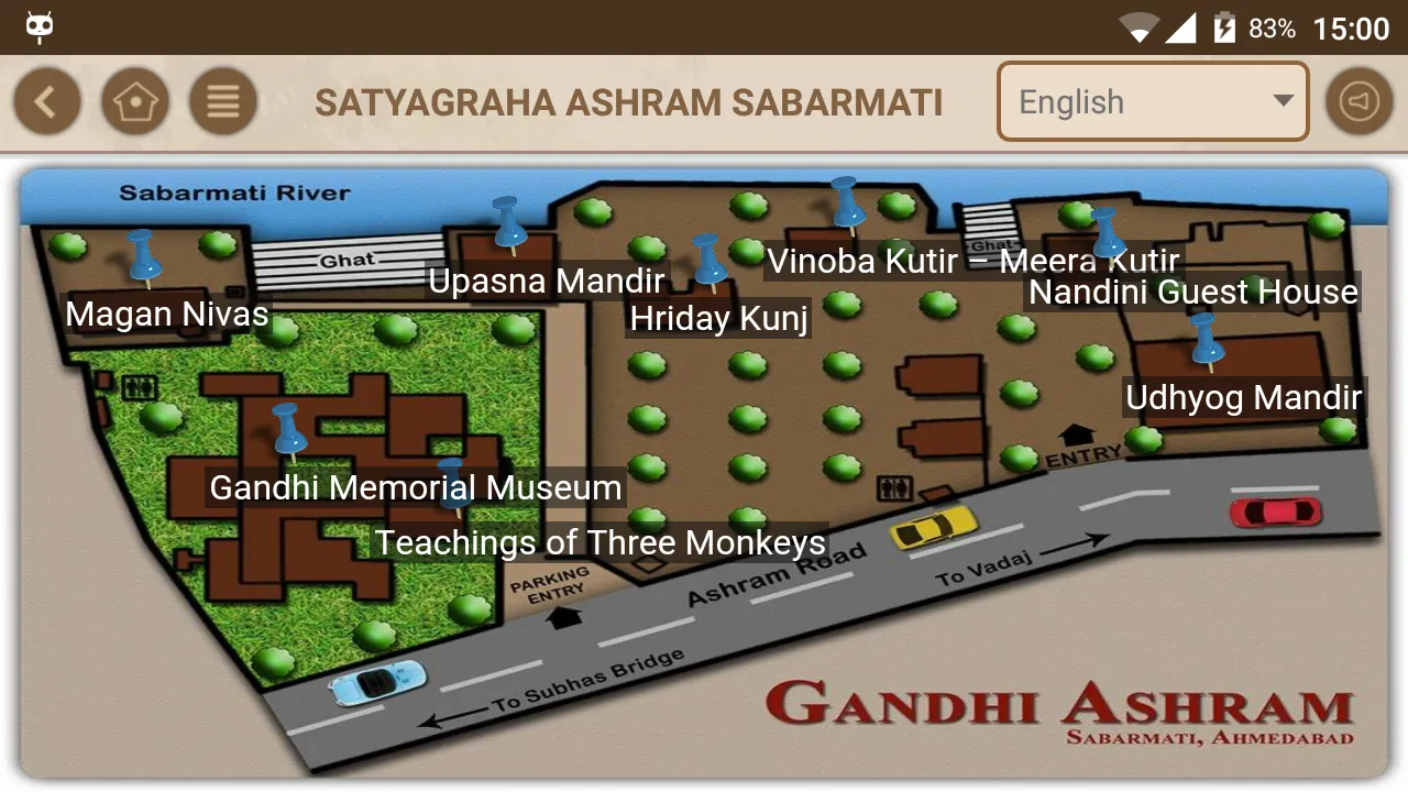 Sabarmati Ashram Digital Guide | Indus Appstore | Screenshot