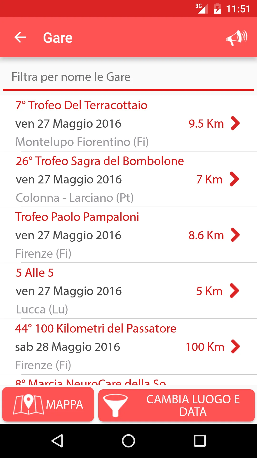 Calendario Podismo | Indus Appstore | Screenshot