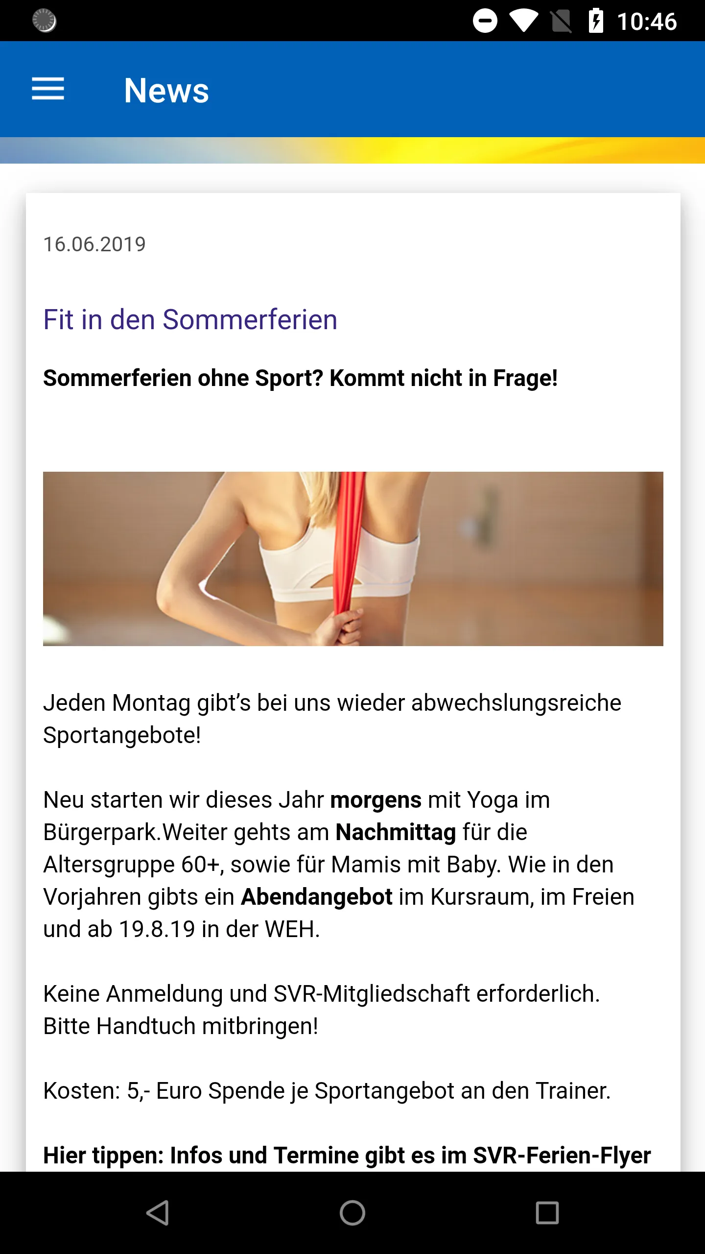 Sportvereinigung Remshalden | Indus Appstore | Screenshot