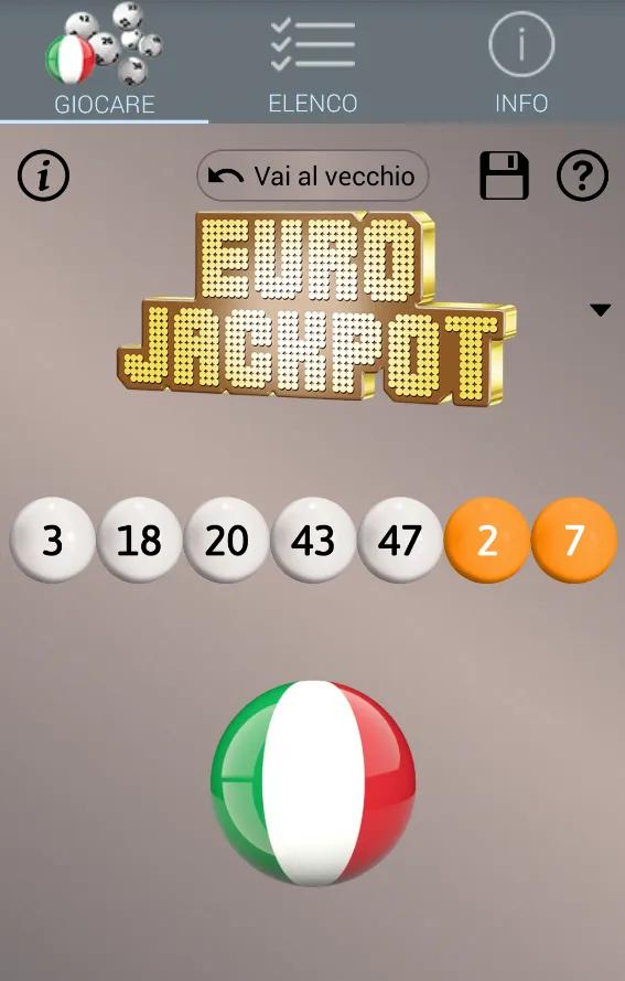 Lotto Italia: Algoritmo | Indus Appstore | Screenshot