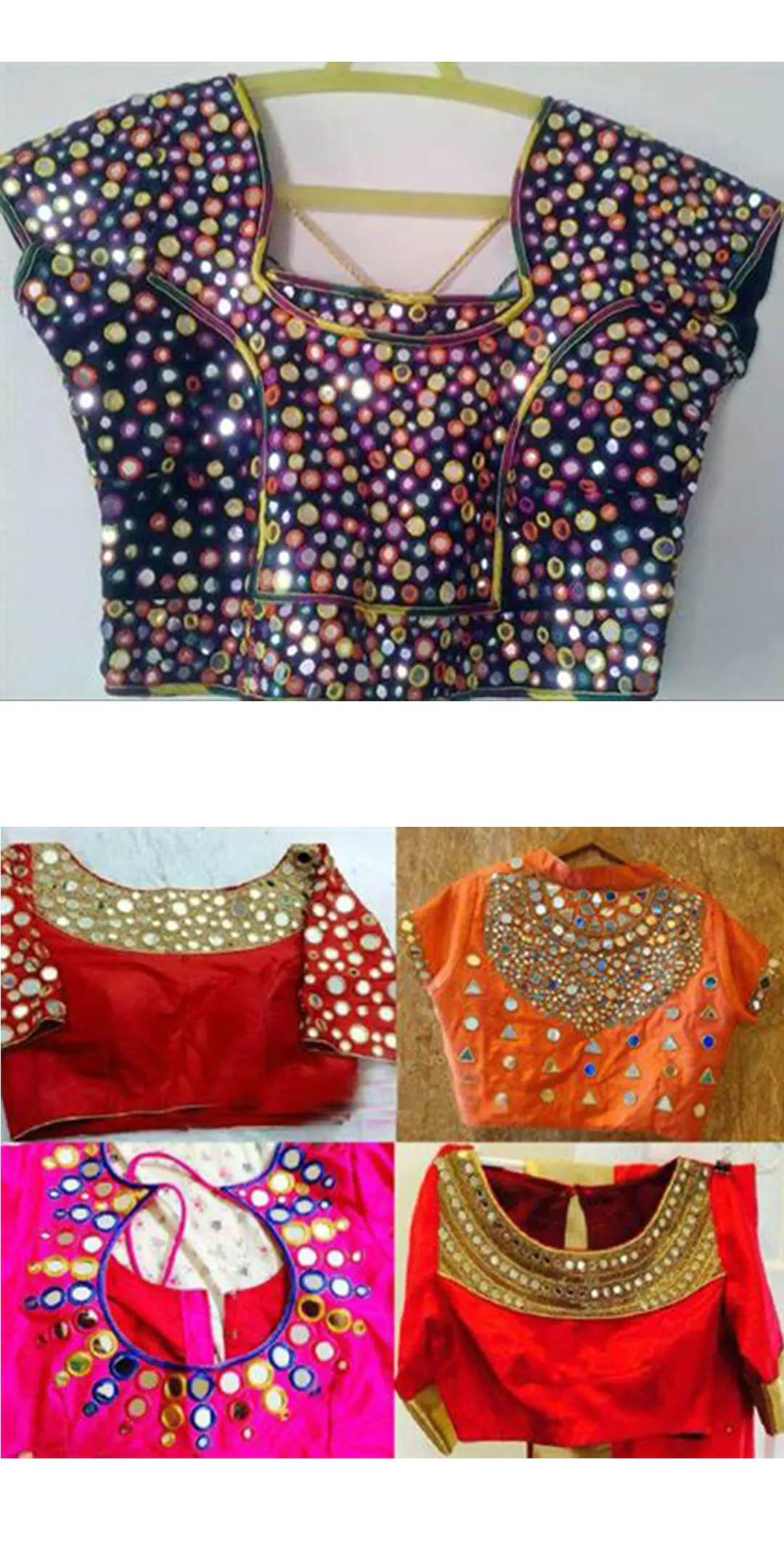 Mirror Work Blouse Designs | Indus Appstore | Screenshot