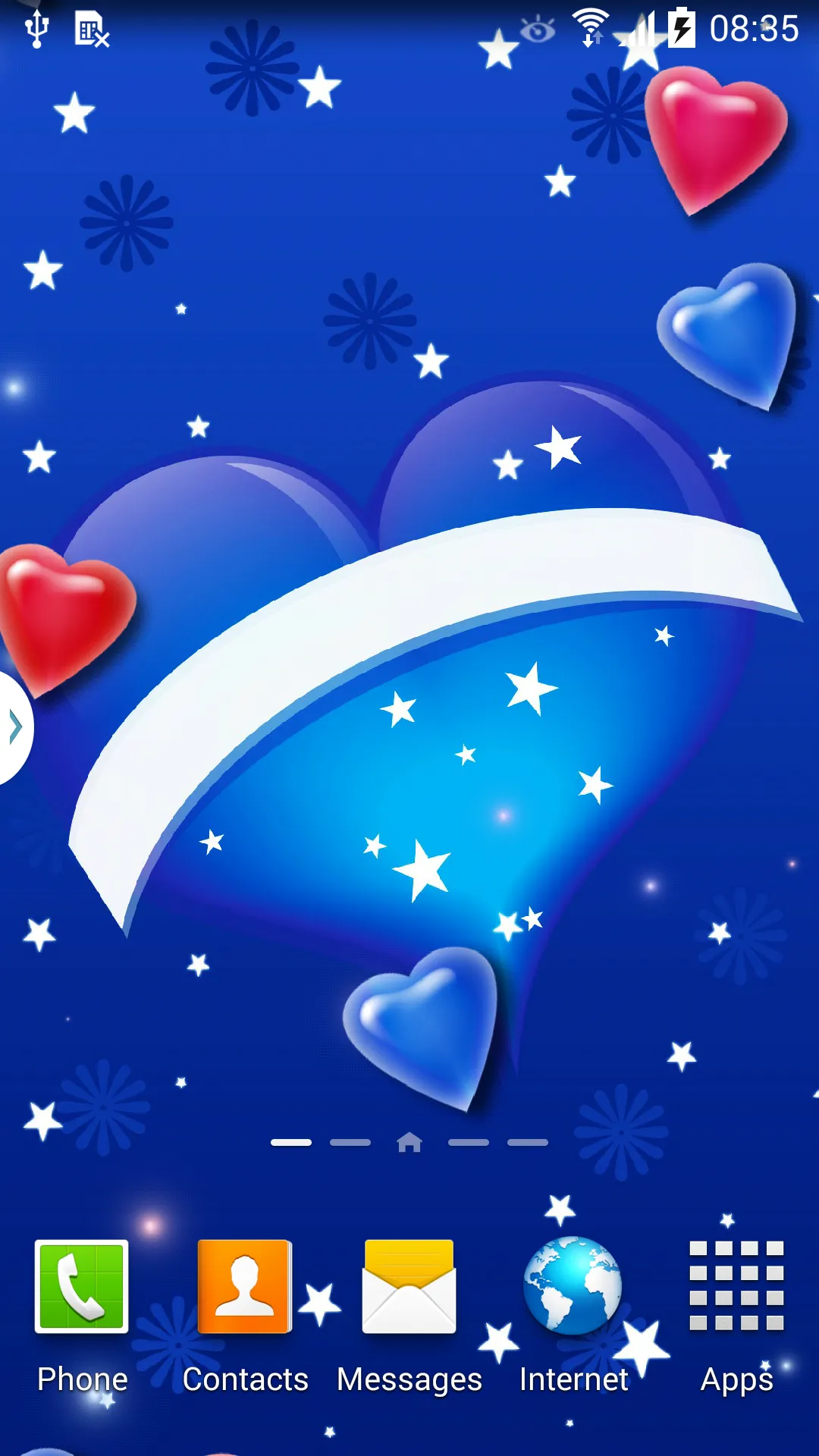 3D Hearts Live Wallpaper | Indus Appstore | Screenshot