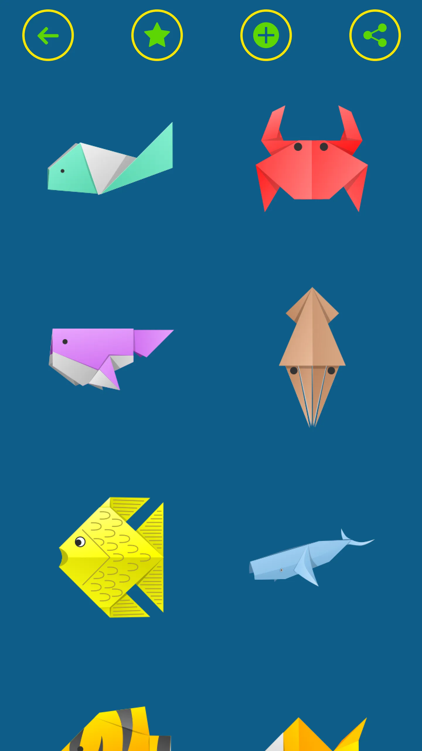 Origami Fish & Aquatic Animals | Indus Appstore | Screenshot