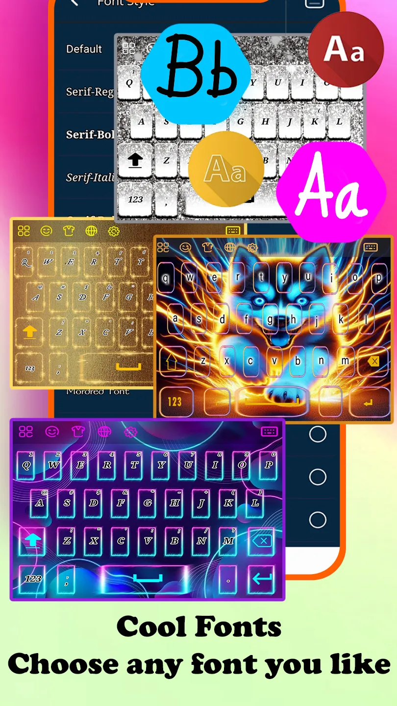 Siberian Husky Puppie Keyboard | Indus Appstore | Screenshot