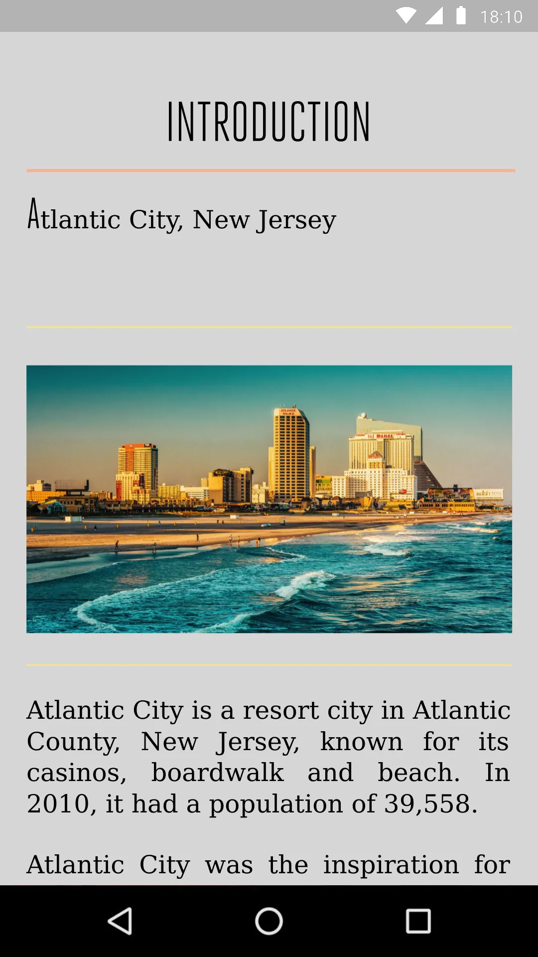 Atlantic City Travel Guide | Indus Appstore | Screenshot