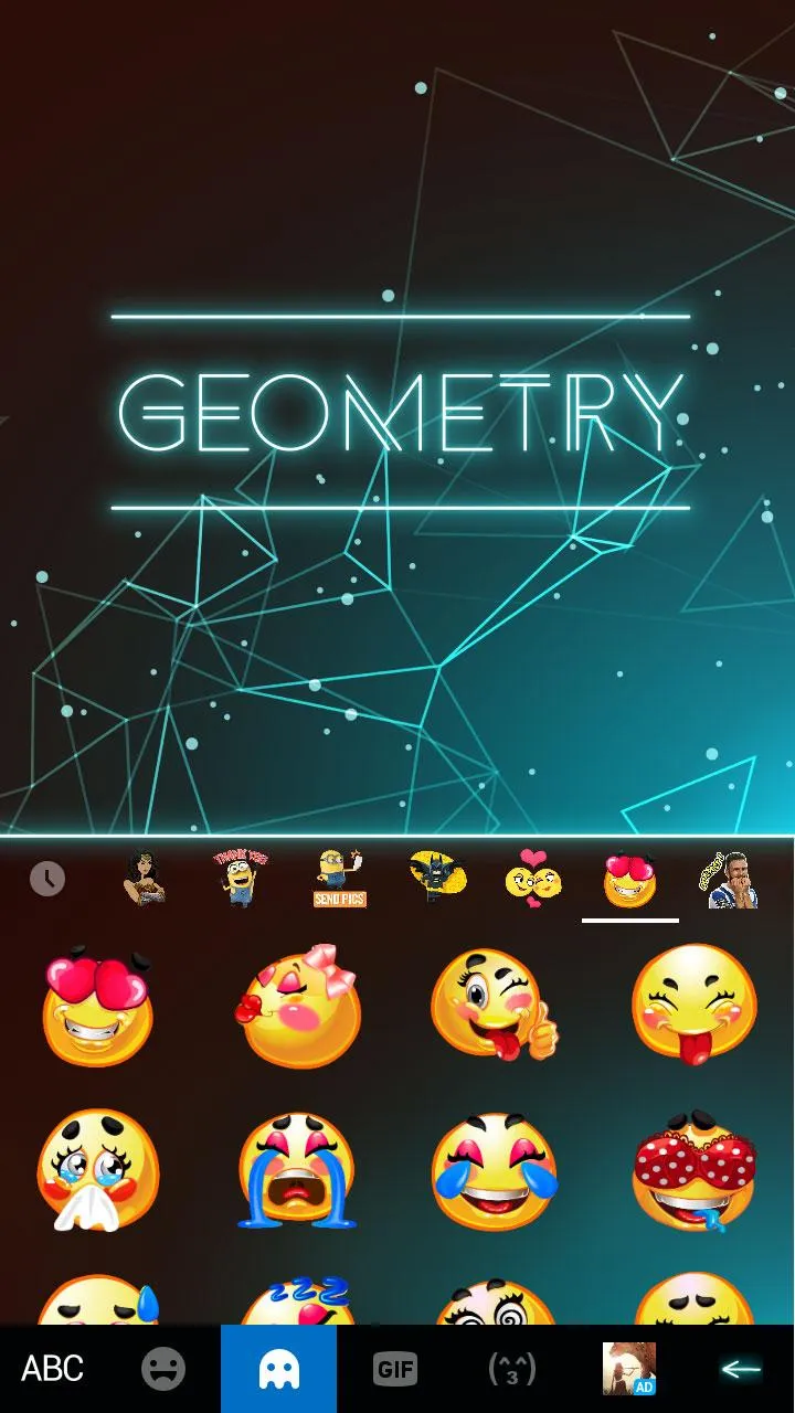 Keyboard - Geometry New Theme | Indus Appstore | Screenshot