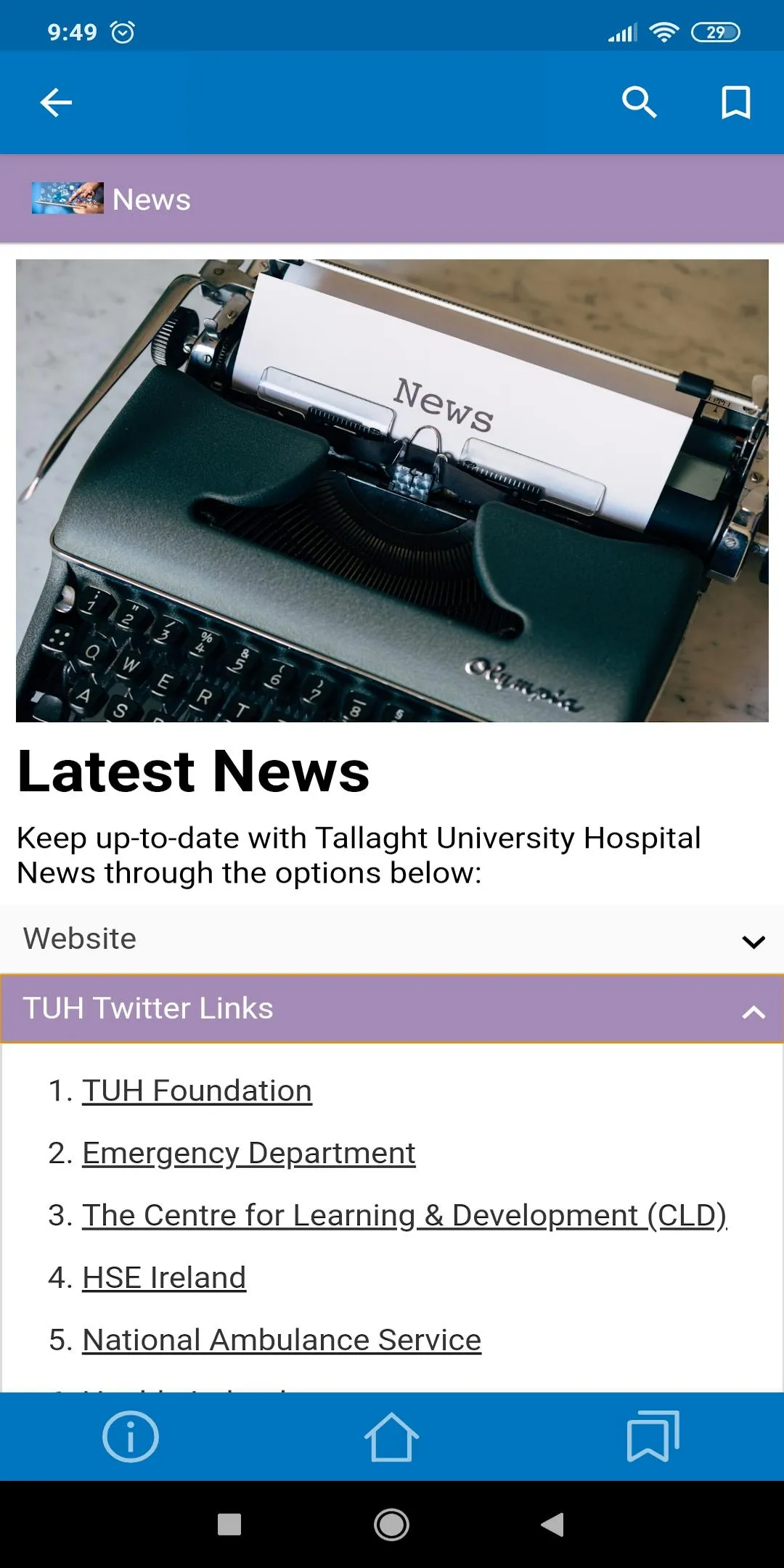 TUH Patient App: Tallaght Univ | Indus Appstore | Screenshot