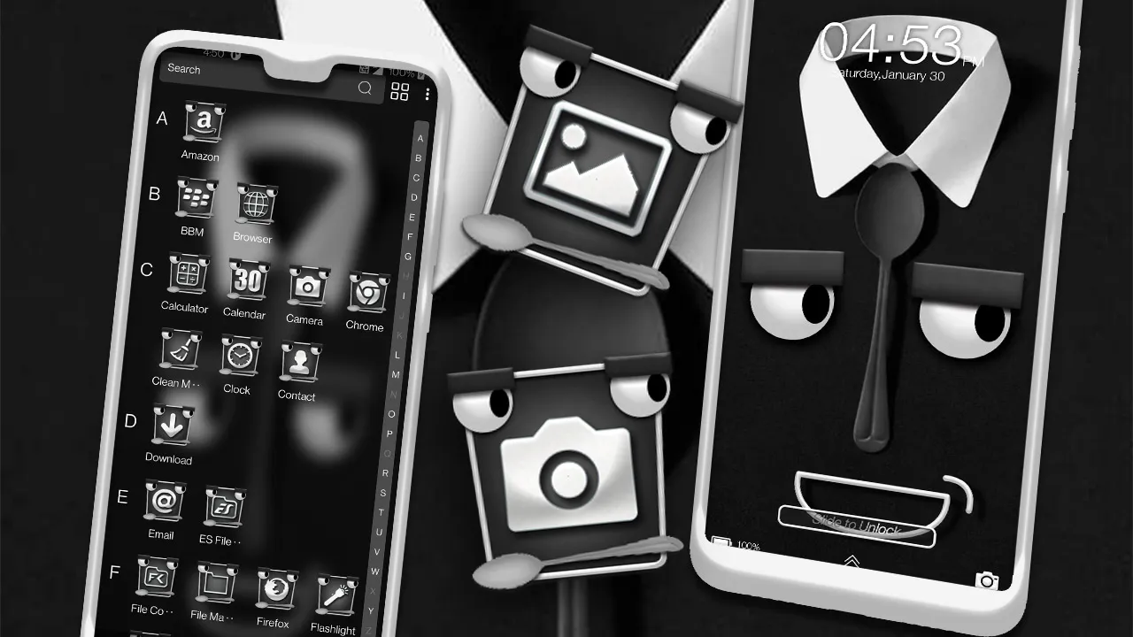 Spoon Tie Face Theme | Indus Appstore | Screenshot