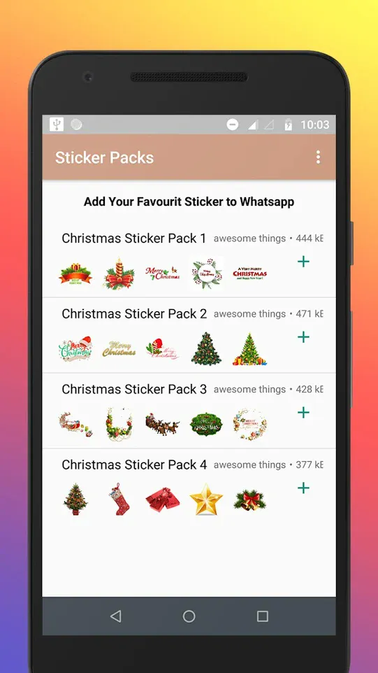 Christmas Stickers for WhatsAp | Indus Appstore | Screenshot