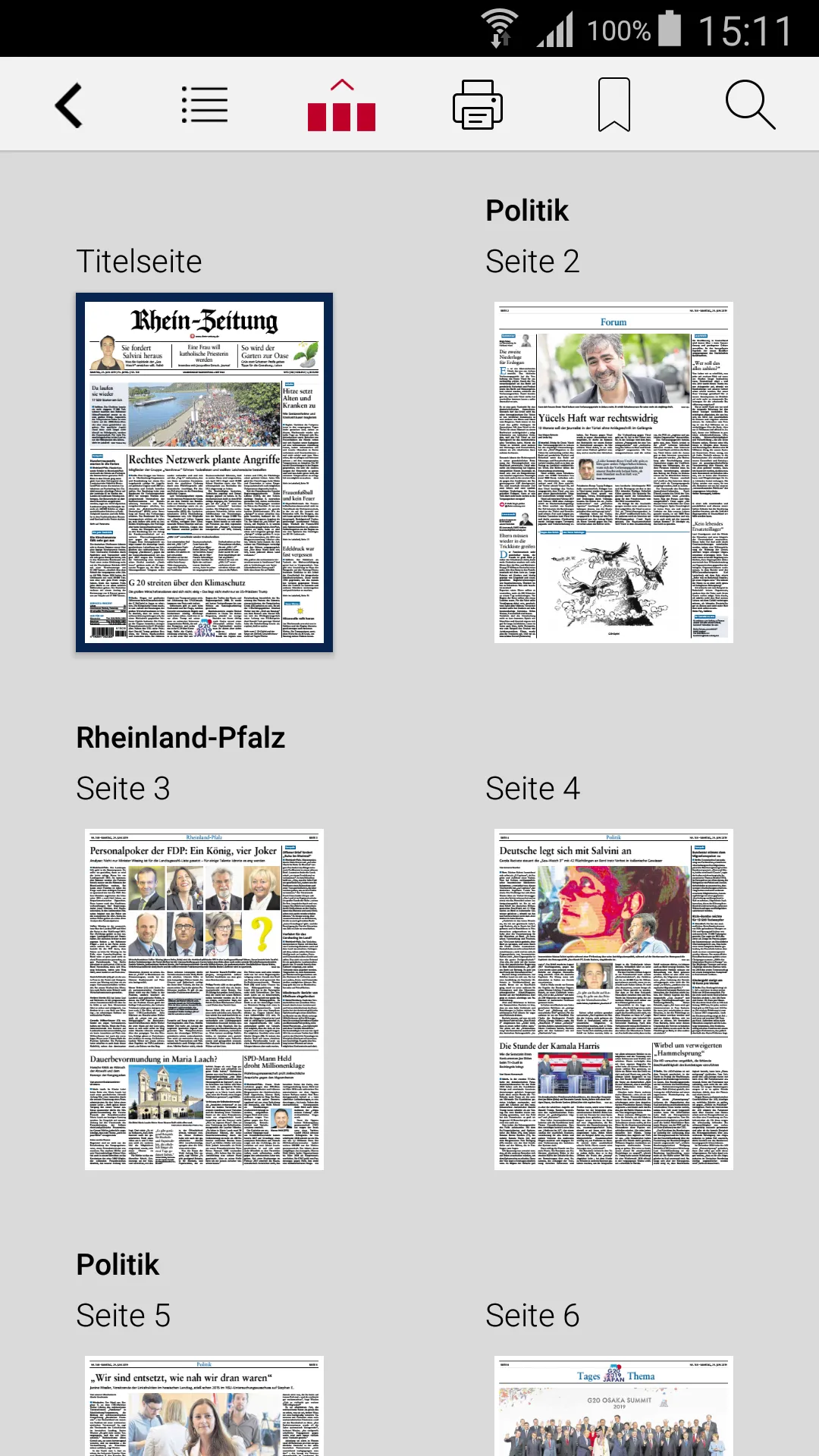 E-Paper der Rhein-Zeitung | Indus Appstore | Screenshot