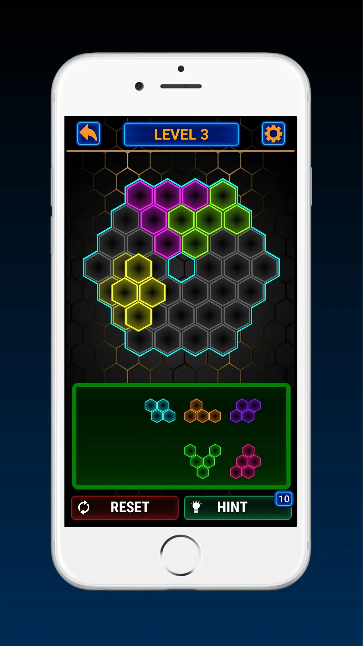 Glow Block Hexa Puzzle | Indus Appstore | Screenshot