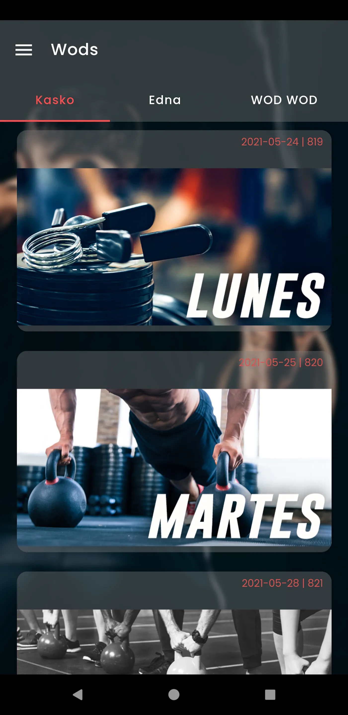 Gymforce Atletas | Indus Appstore | Screenshot