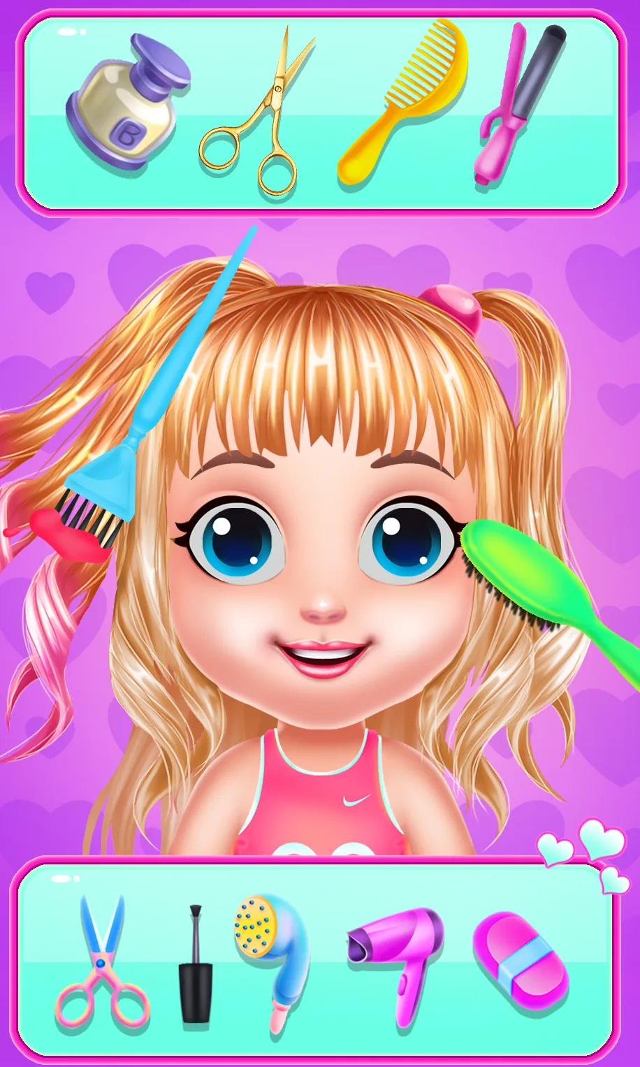 Baby Girl Caring Pinky Style | Indus Appstore | Screenshot