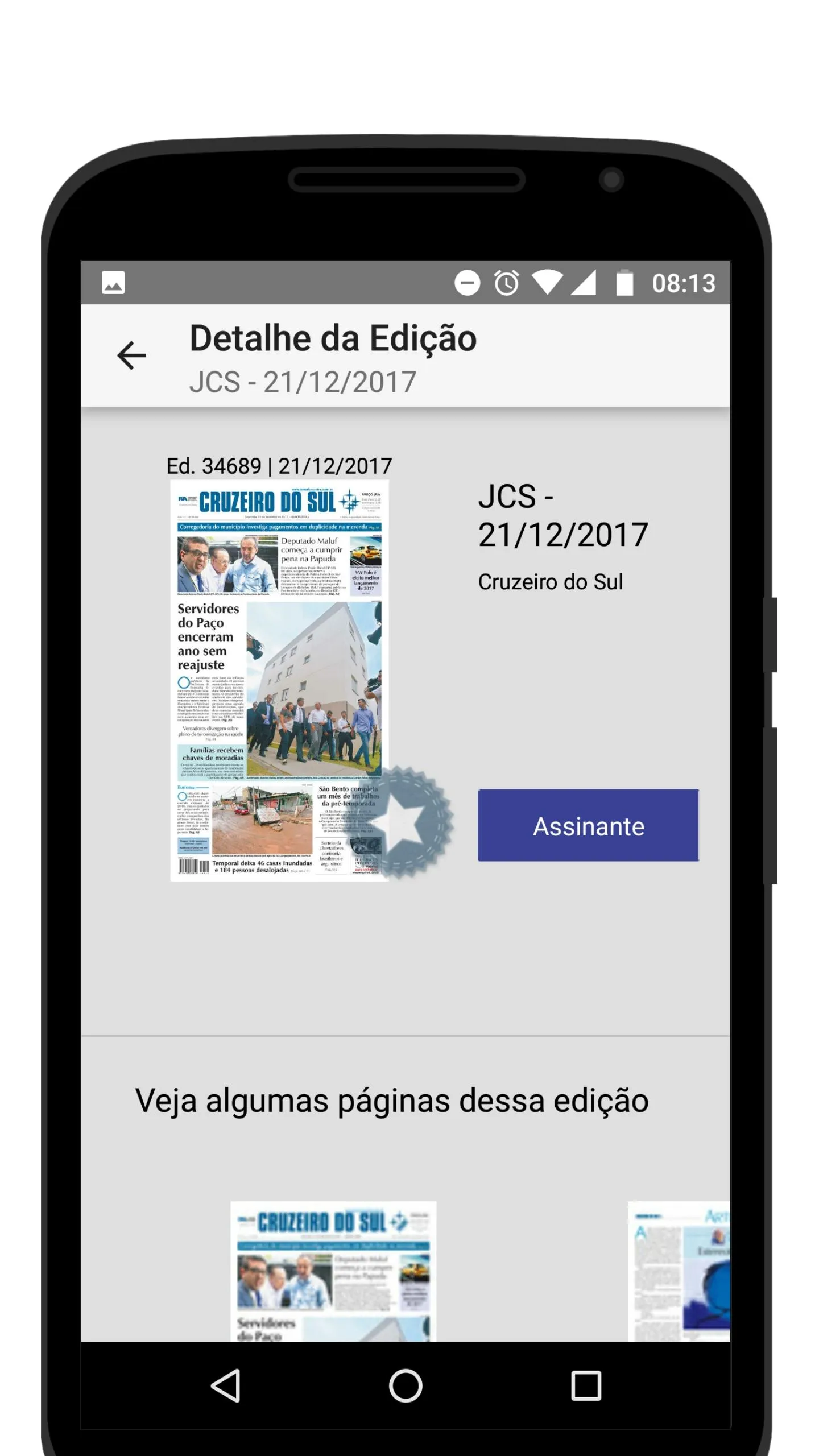 Jornal Cruzeiro do Sul Digital | Indus Appstore | Screenshot