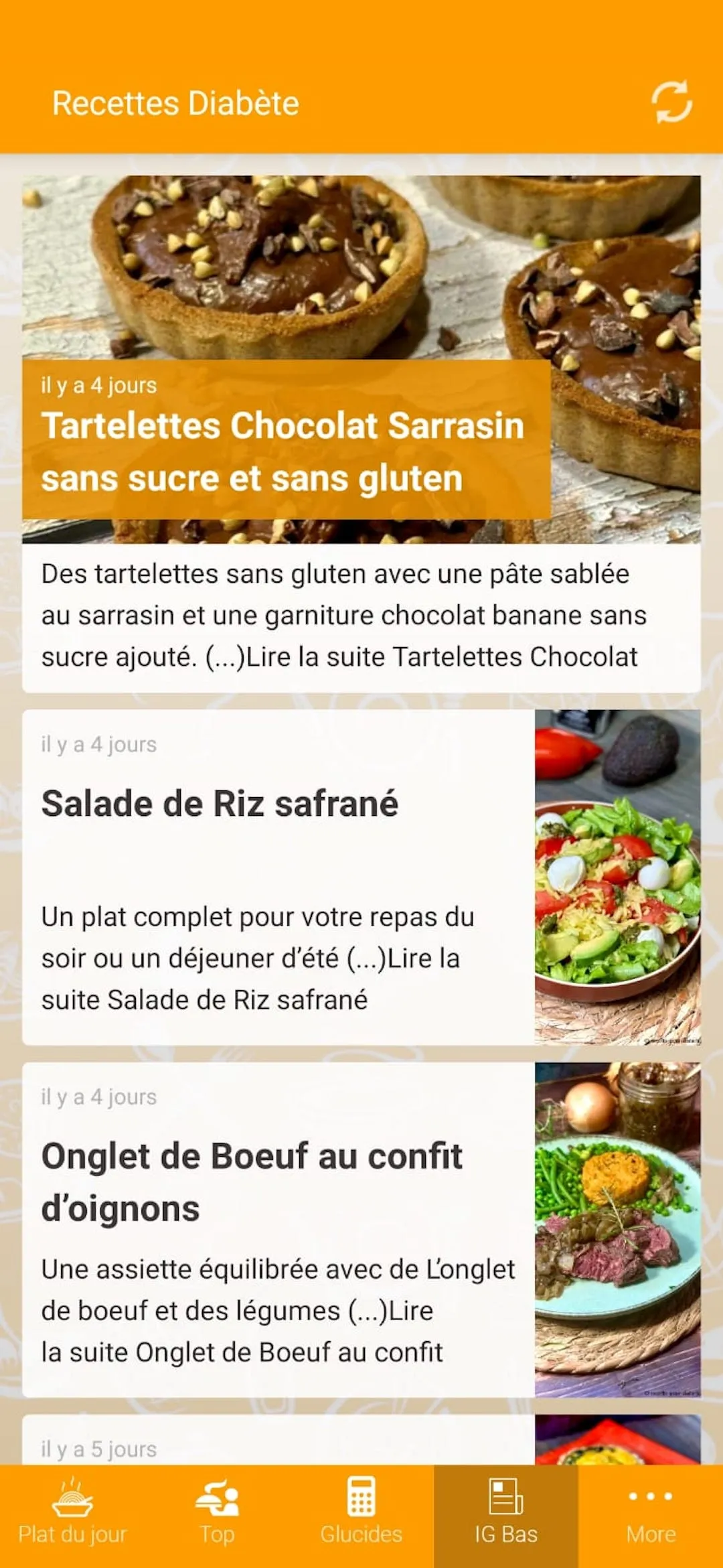 Recettes pour diabétiques | Indus Appstore | Screenshot