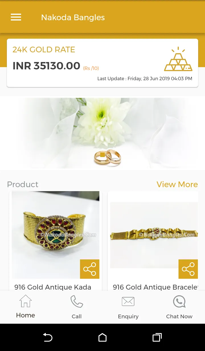 Nakoda Bangles - Gold Bangles  | Indus Appstore | Screenshot