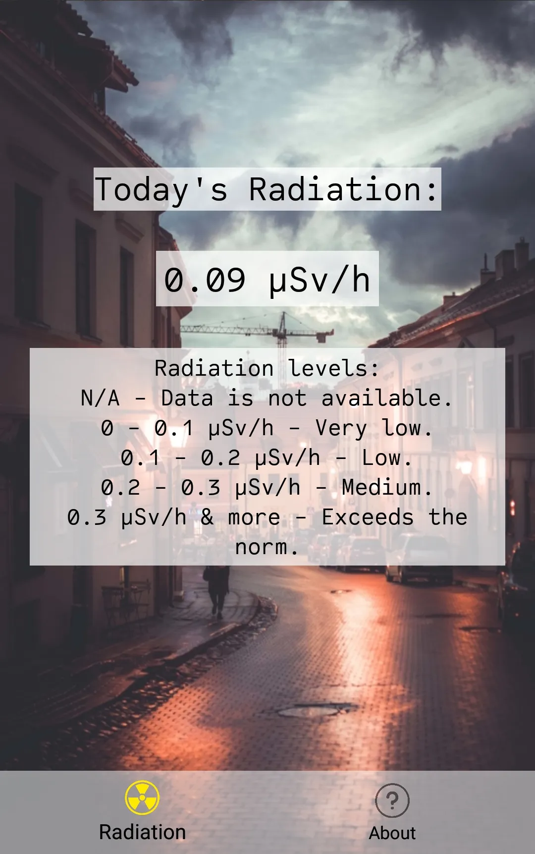 Vilnius Radiation | Indus Appstore | Screenshot