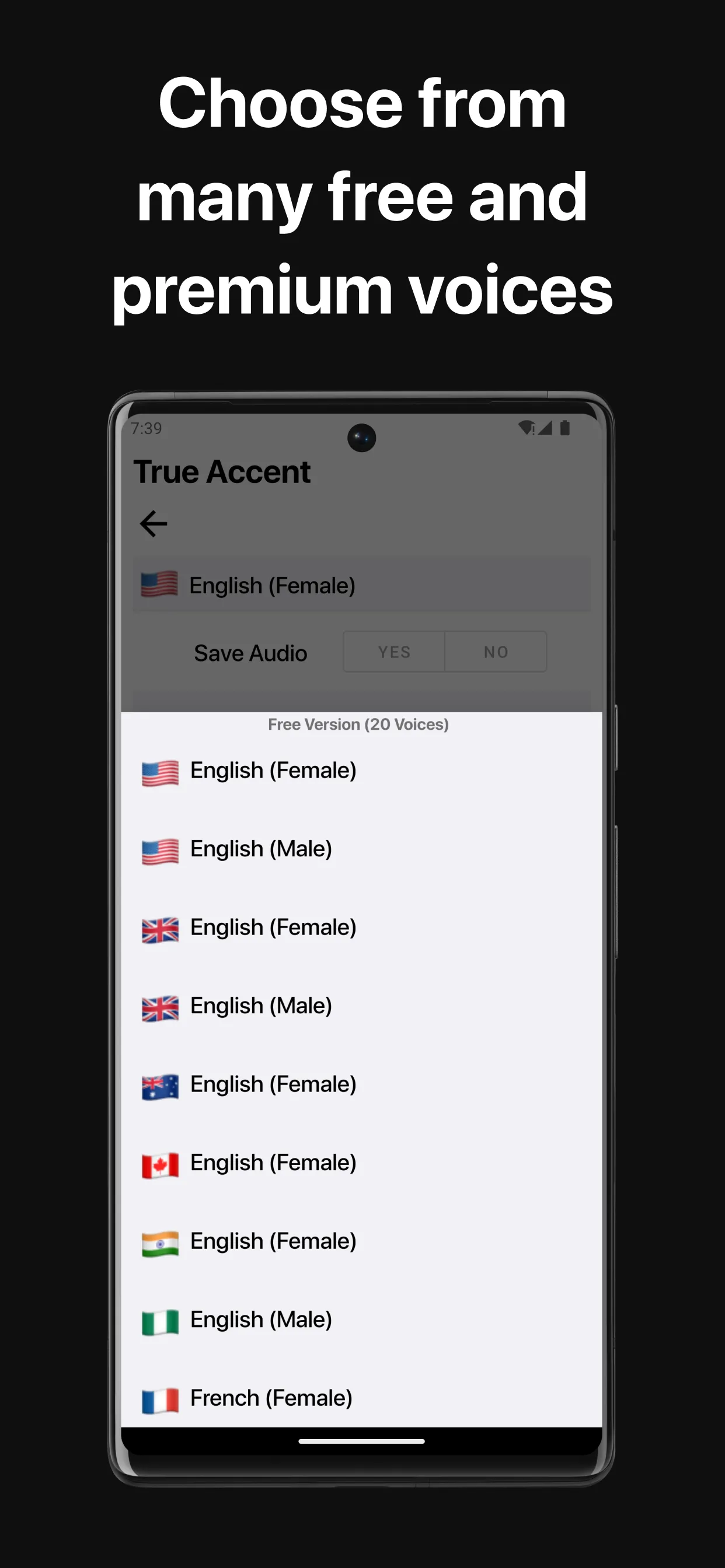 True Accent AI : Realistic TTS | Indus Appstore | Screenshot