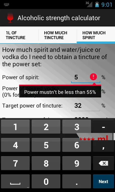 Alcoholic strength calculator | Indus Appstore | Screenshot