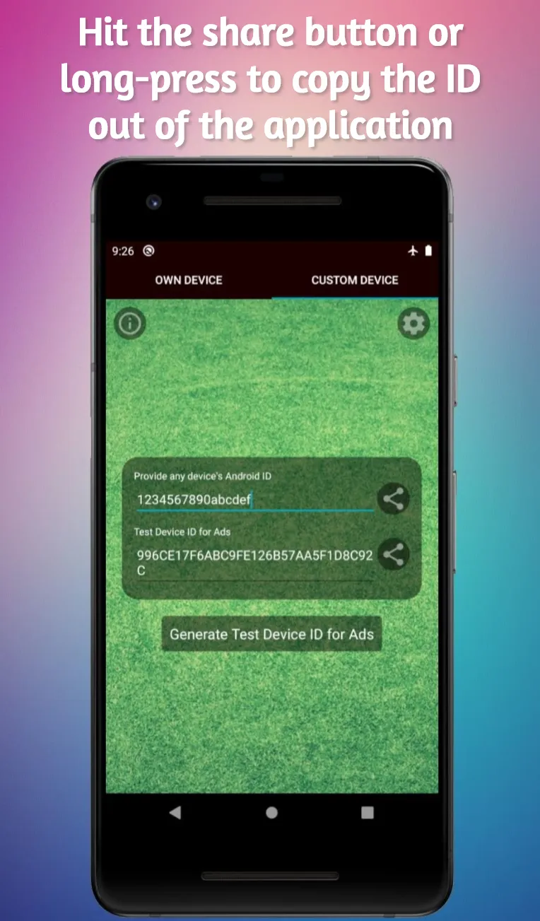 Test Device ID for Ads | Indus Appstore | Screenshot