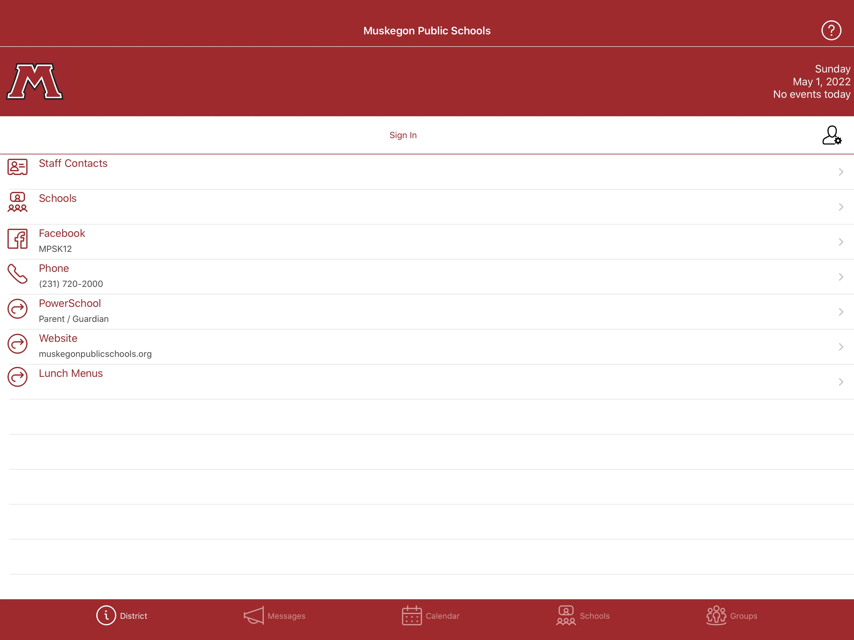 Muskegon Public Schools | Indus Appstore | Screenshot