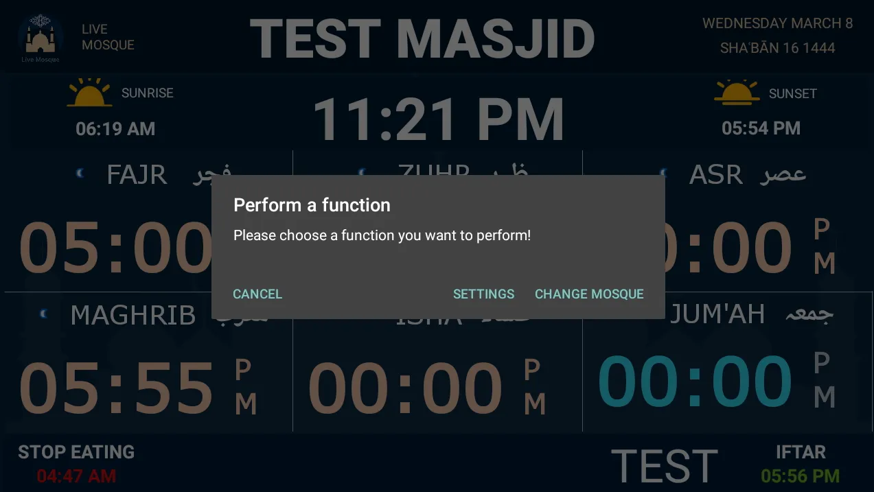 Mosjid Clock (Masjid Display) | Indus Appstore | Screenshot