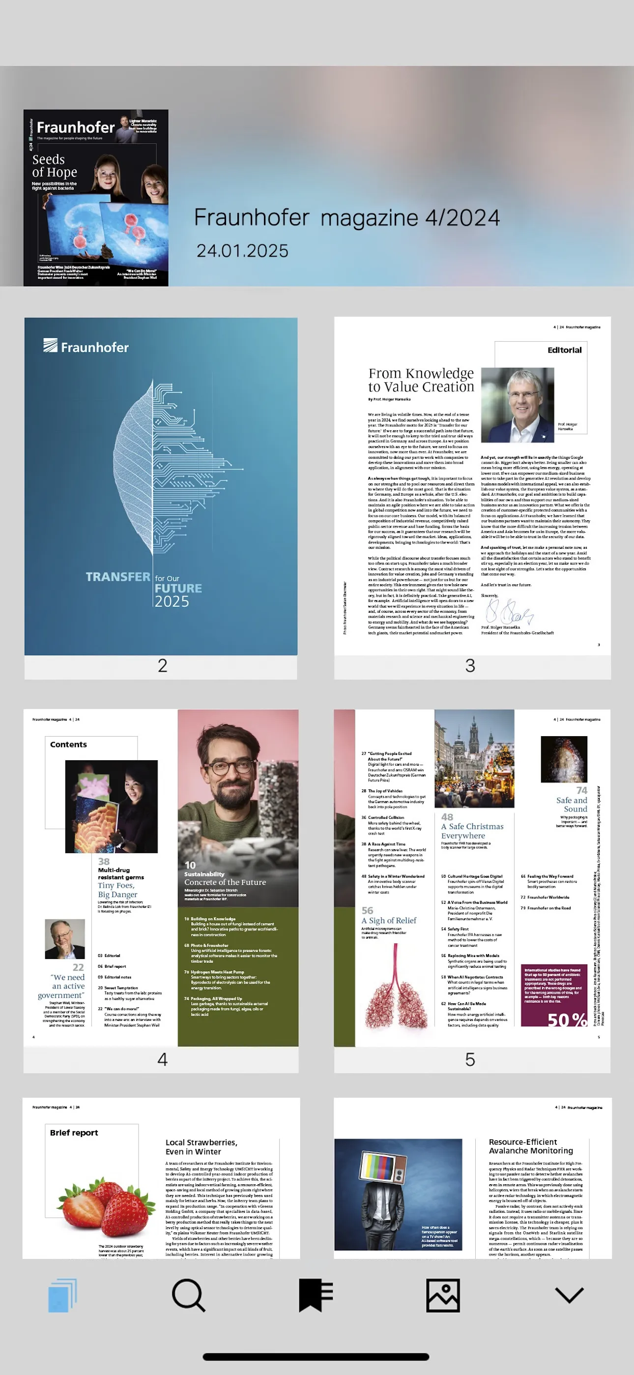 Fraunhofer-Magazin | Indus Appstore | Screenshot