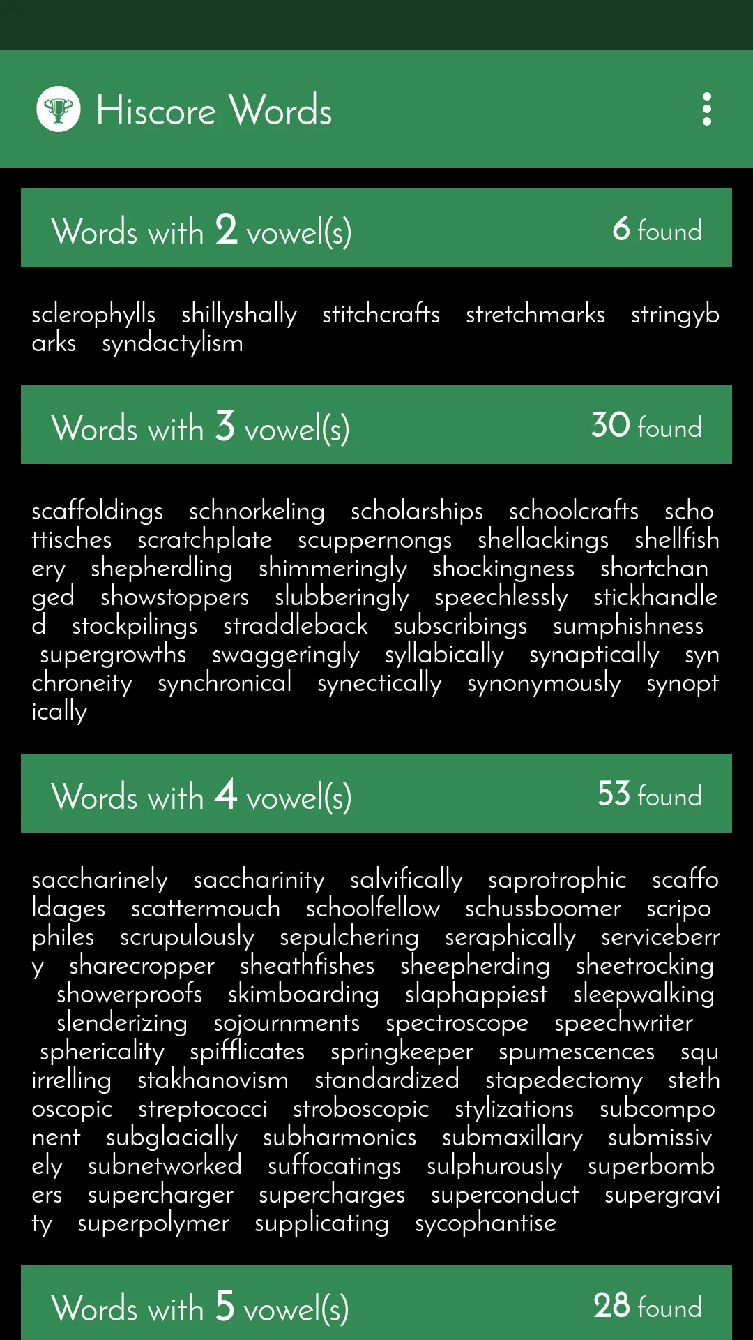 Hiscore Words | Indus Appstore | Screenshot