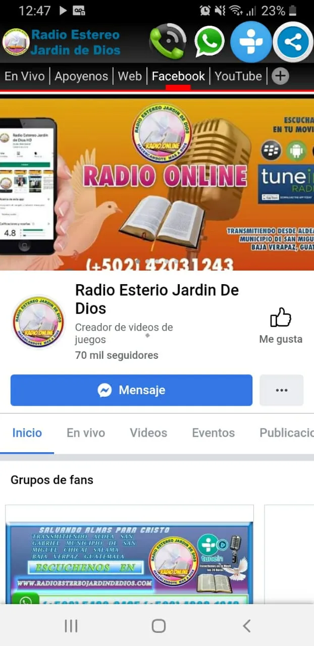 Radio Estereo Jardín de Dios | Indus Appstore | Screenshot