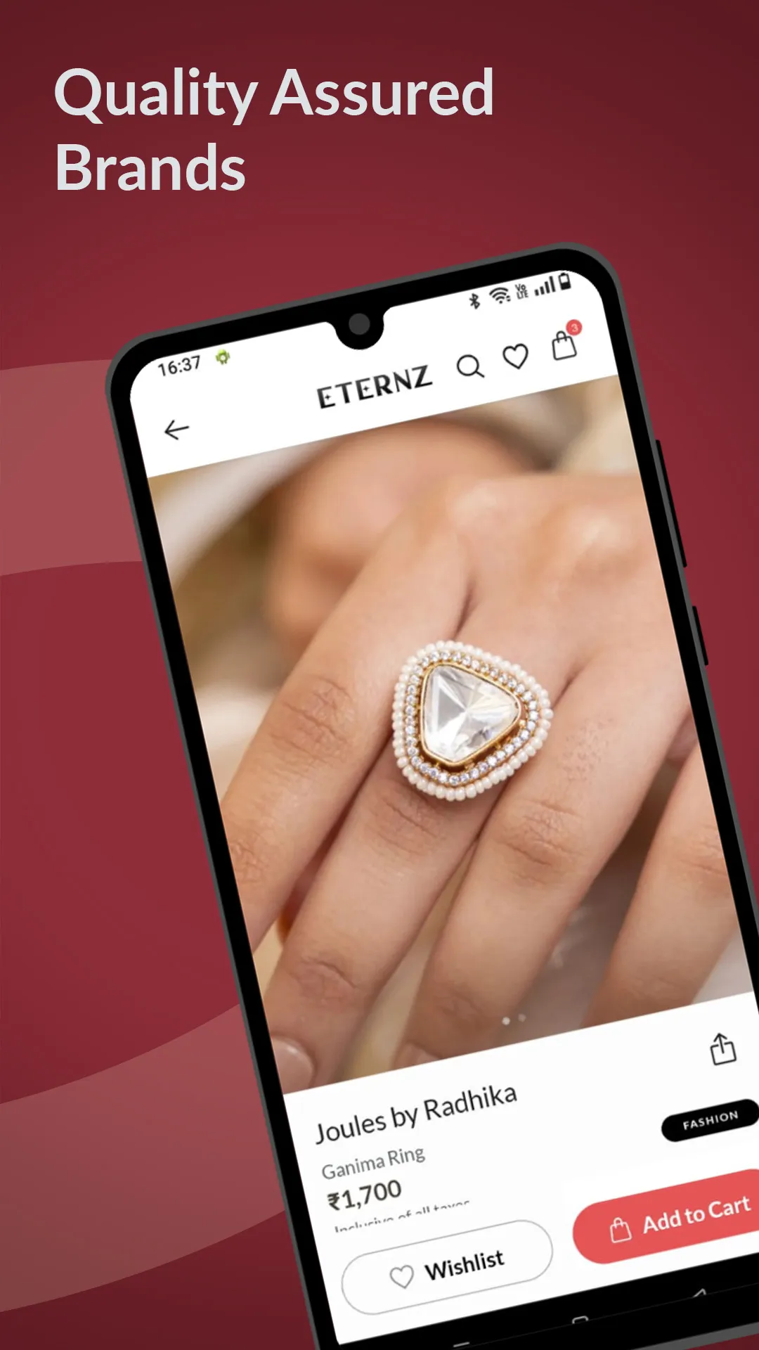 ETERNZ Jewellery Shopping App | Indus Appstore | Screenshot