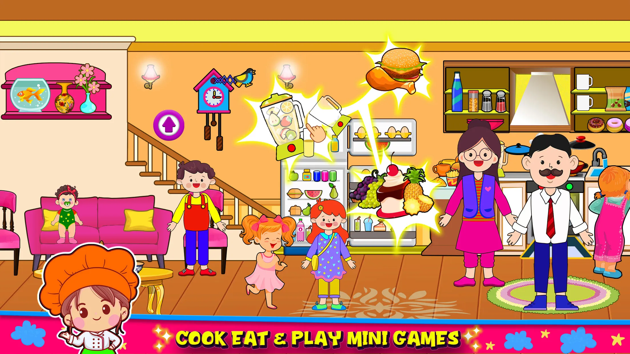 Pretend Town Family Doll House | Indus Appstore | Screenshot