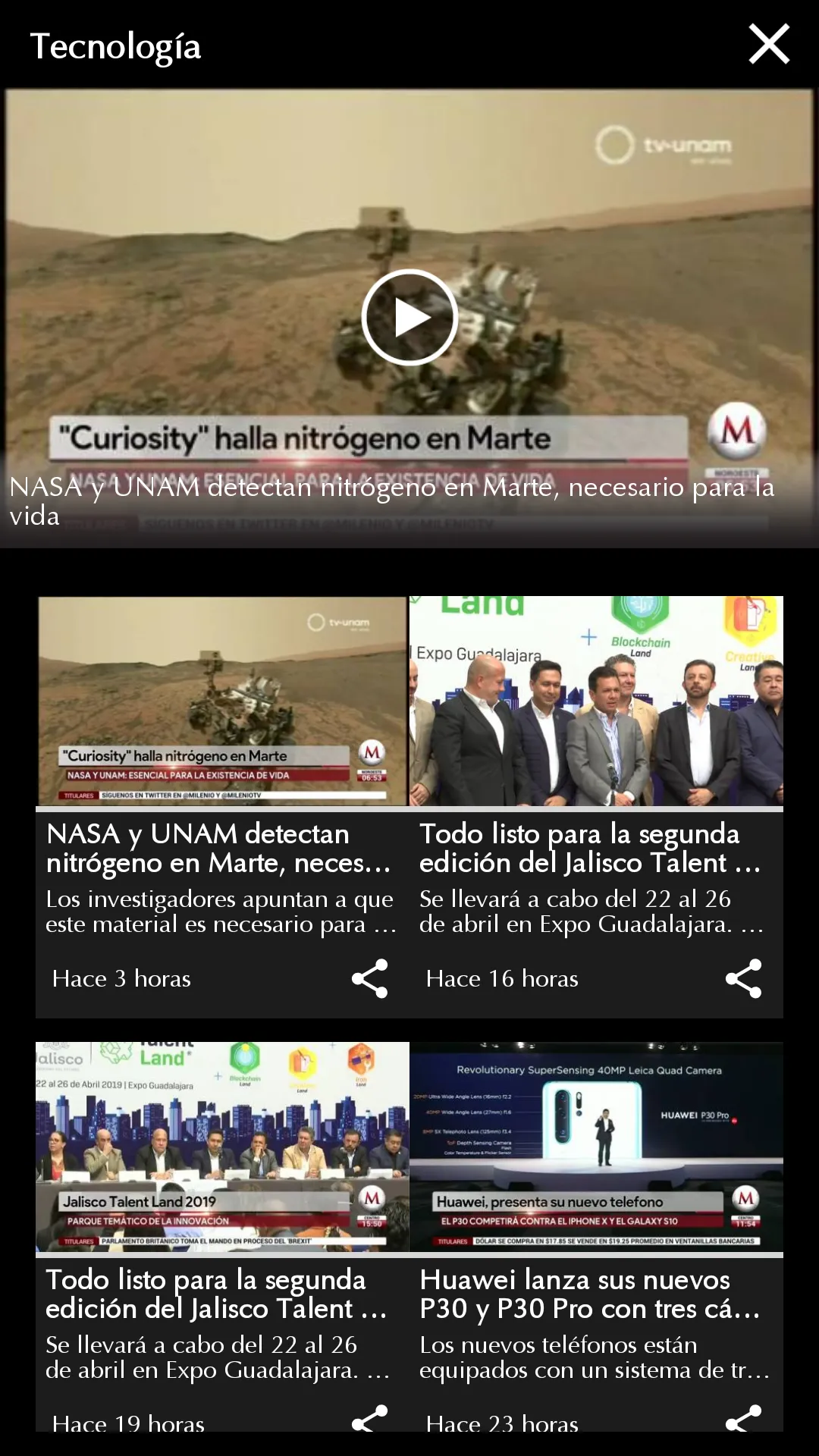 Milenio Play | Indus Appstore | Screenshot