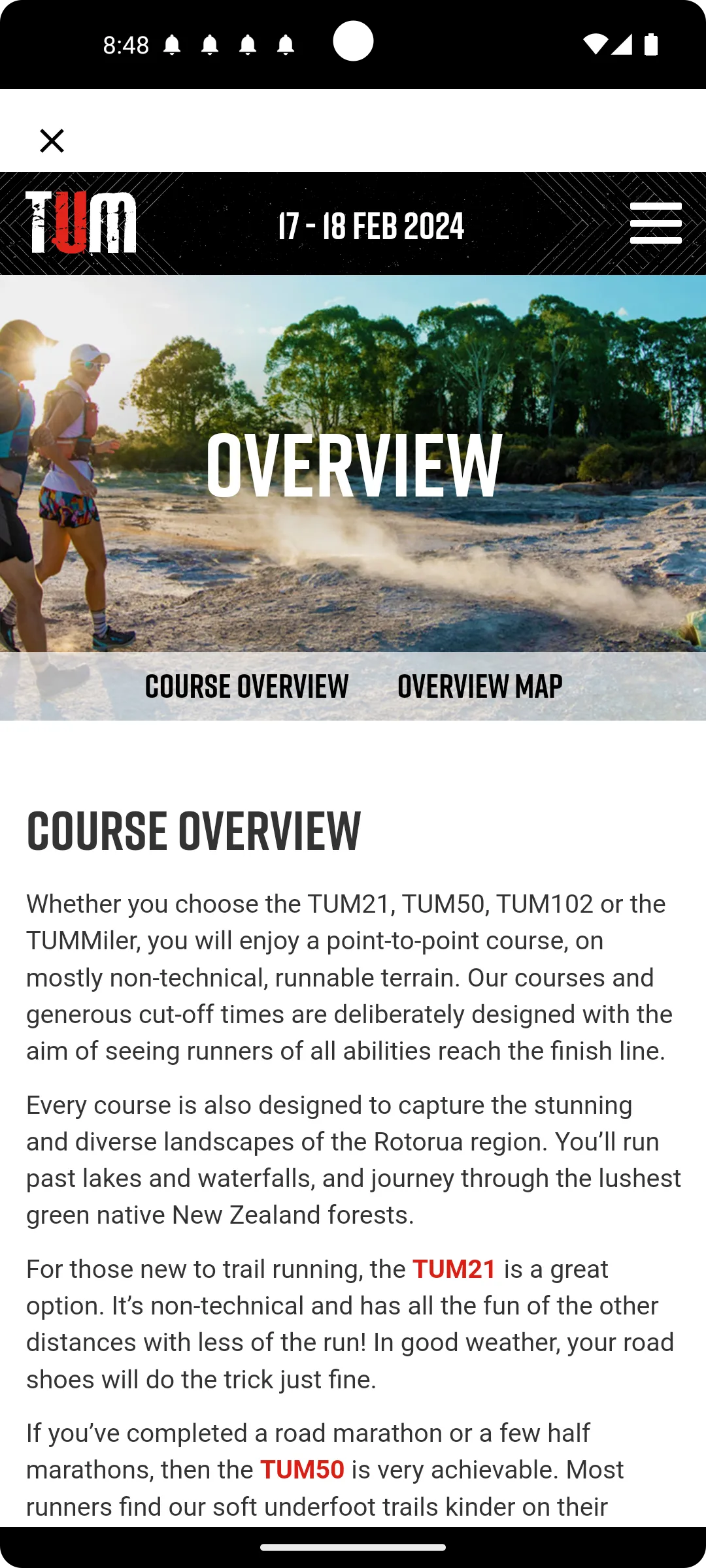 Tarawera Ultra-Trail | Indus Appstore | Screenshot